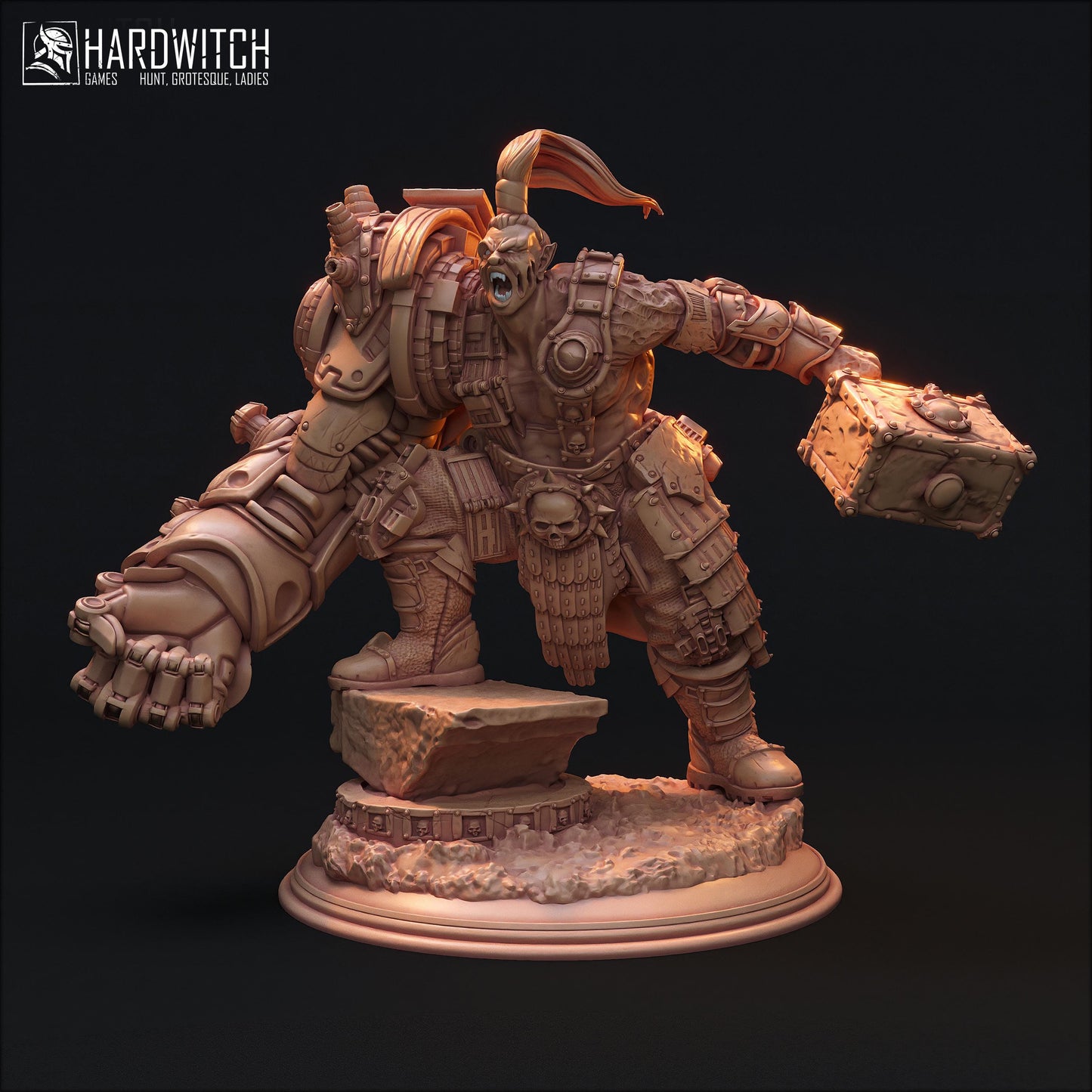 Grukk Metaleater Miniature - HardWitch Games - 28mm / 32mm / 36mm