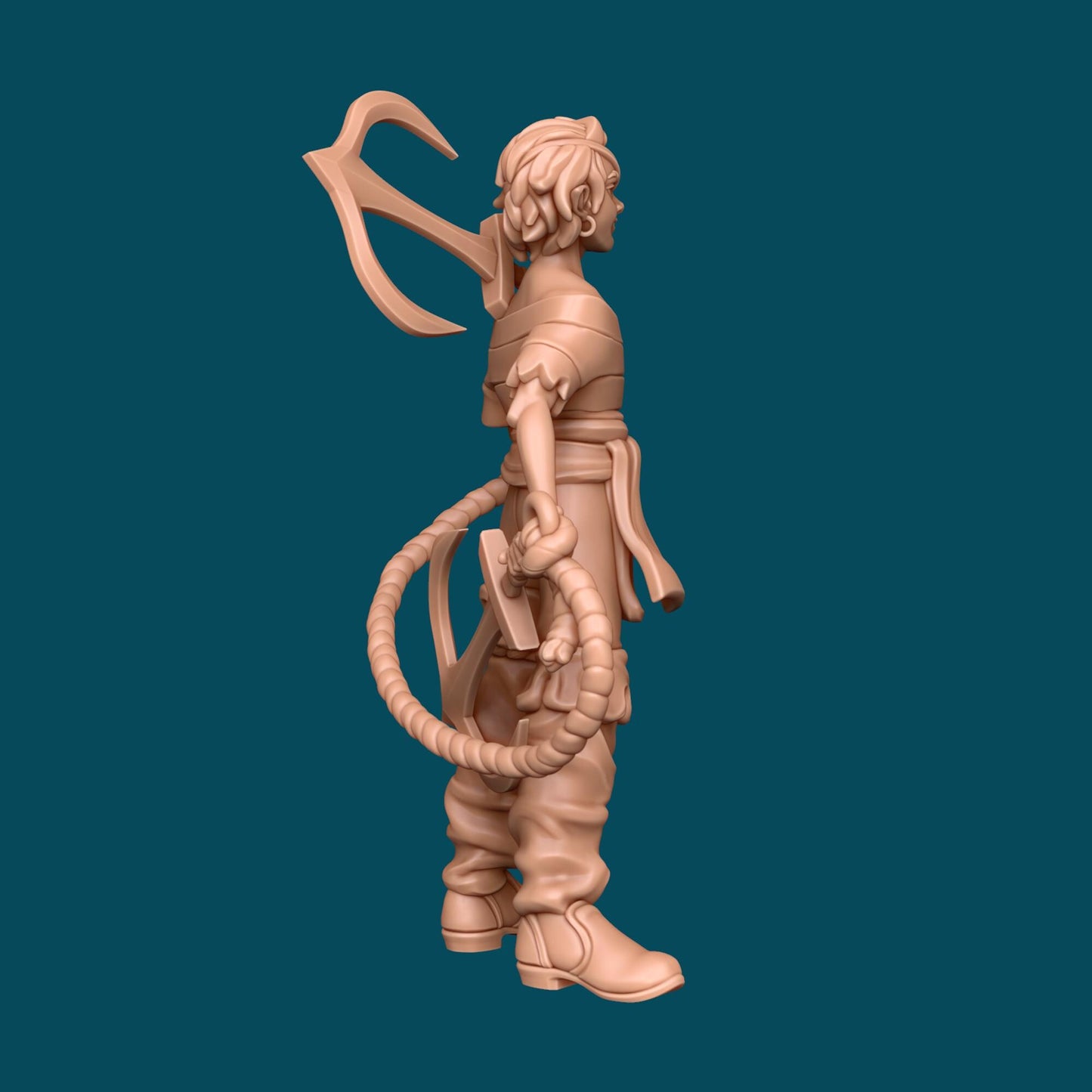 Taffrail, Feisty Pirate Miniature - Awkward Penguin’s Minis - 28mm / 32mm / 36mm