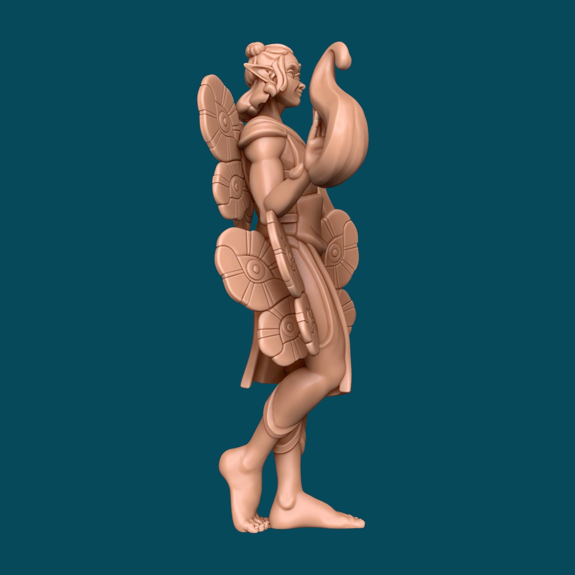 Tres, Fey Mage Miniature - Awkward Penguin’s Minis - 28mm / 32mm / 36mm