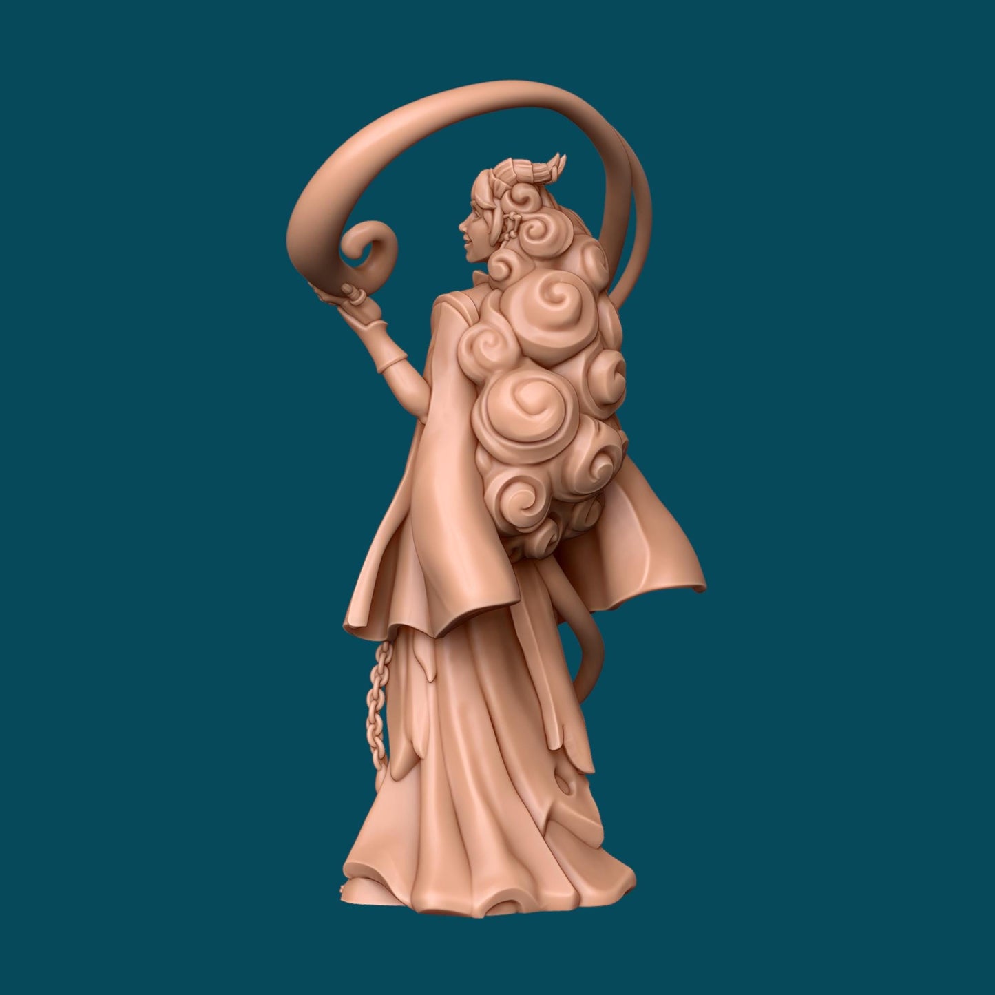 Zeor, Sassy Warlock Miniature - Awkward Penguin’s Minis - 28mm / 32mm / 36mm