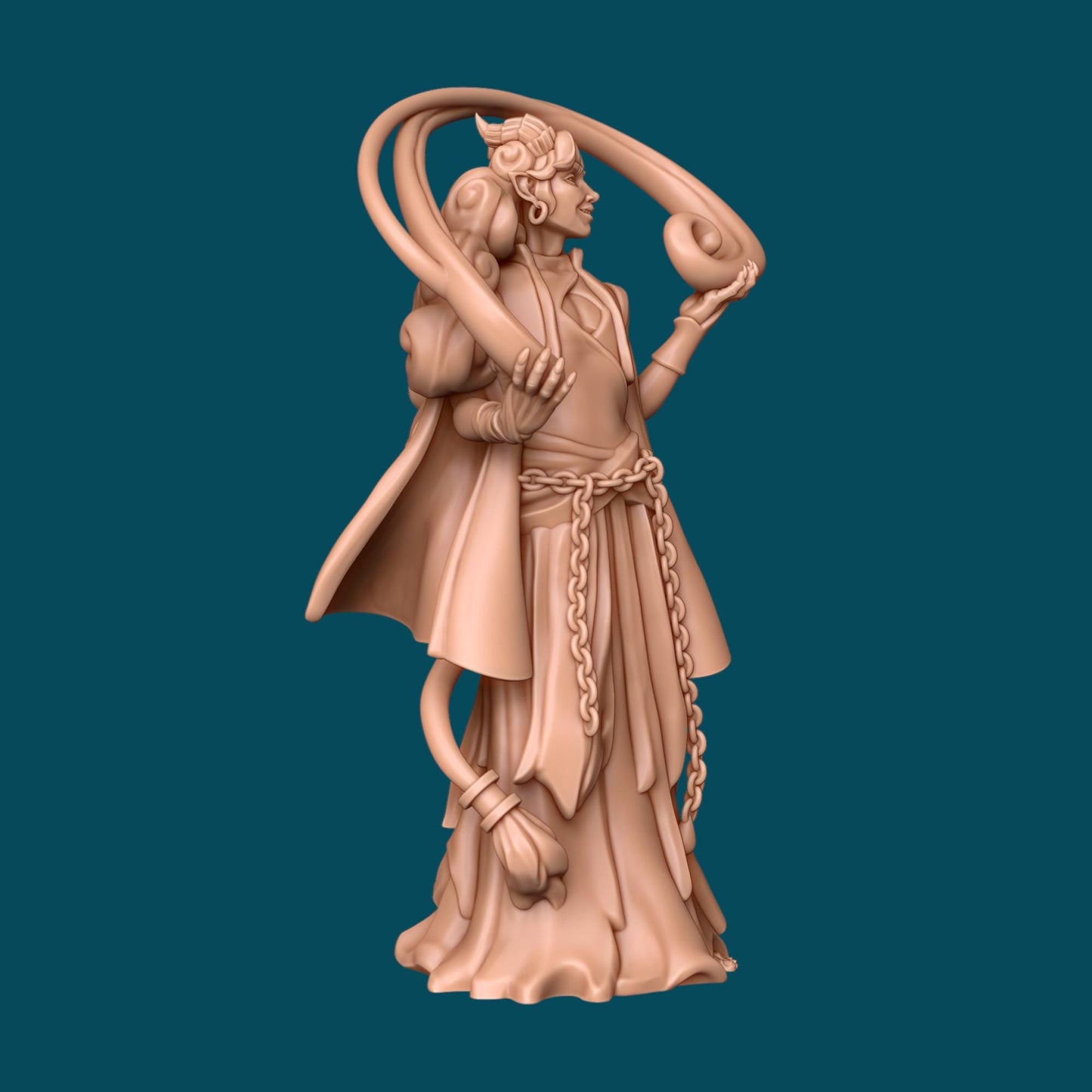 Zeor, Sassy Warlock Miniature - Awkward Penguin’s Minis - 28mm / 32mm / 36mm