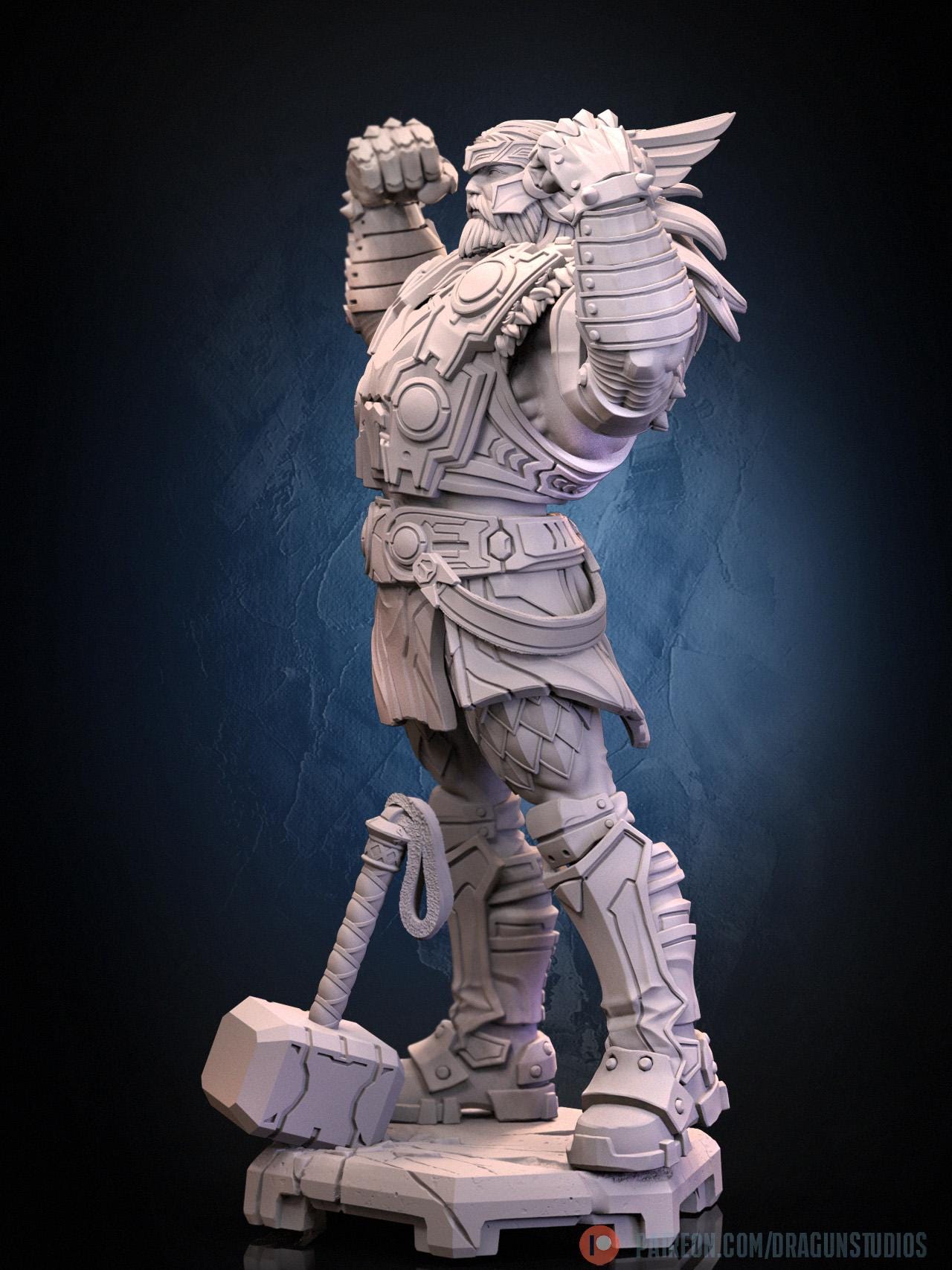 Thunderclap Rival Miniature (2 Variations) - DraGun Studios - 28mm / 32mm / 36mm / 75mm