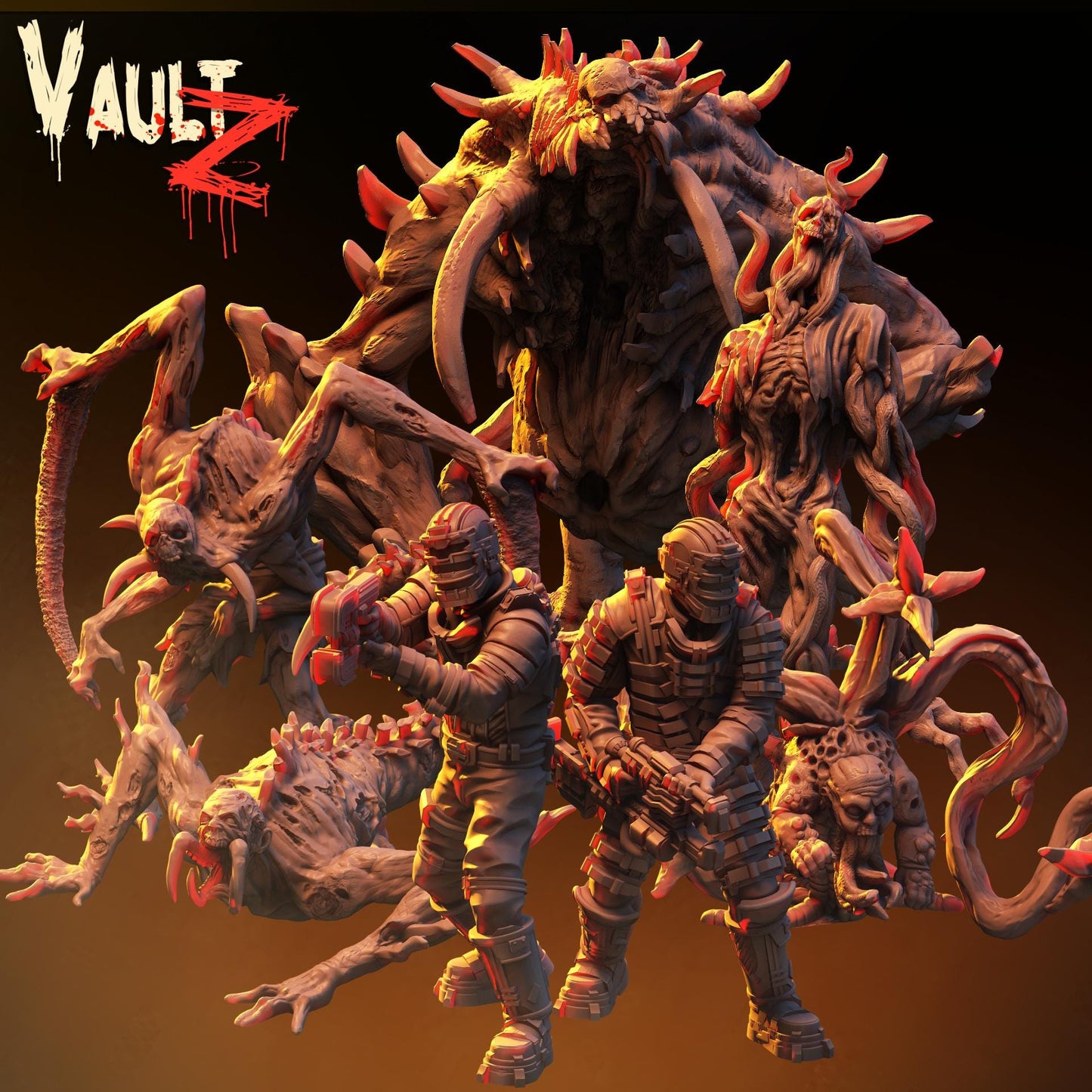 Necro Sector Miniature Collection - VaultZ - 28mm / 32mm / 36mm