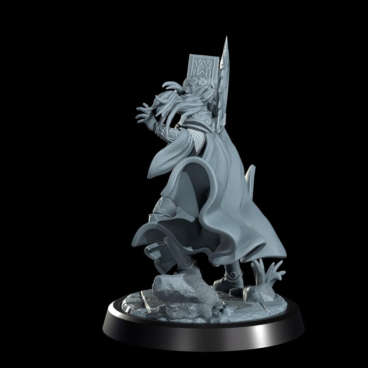 Aasimar Cleric Miniature (Alternate Weapon Variations) - Cosmondo - 28mm / 32mm / 36mm / 75mm / 120mm