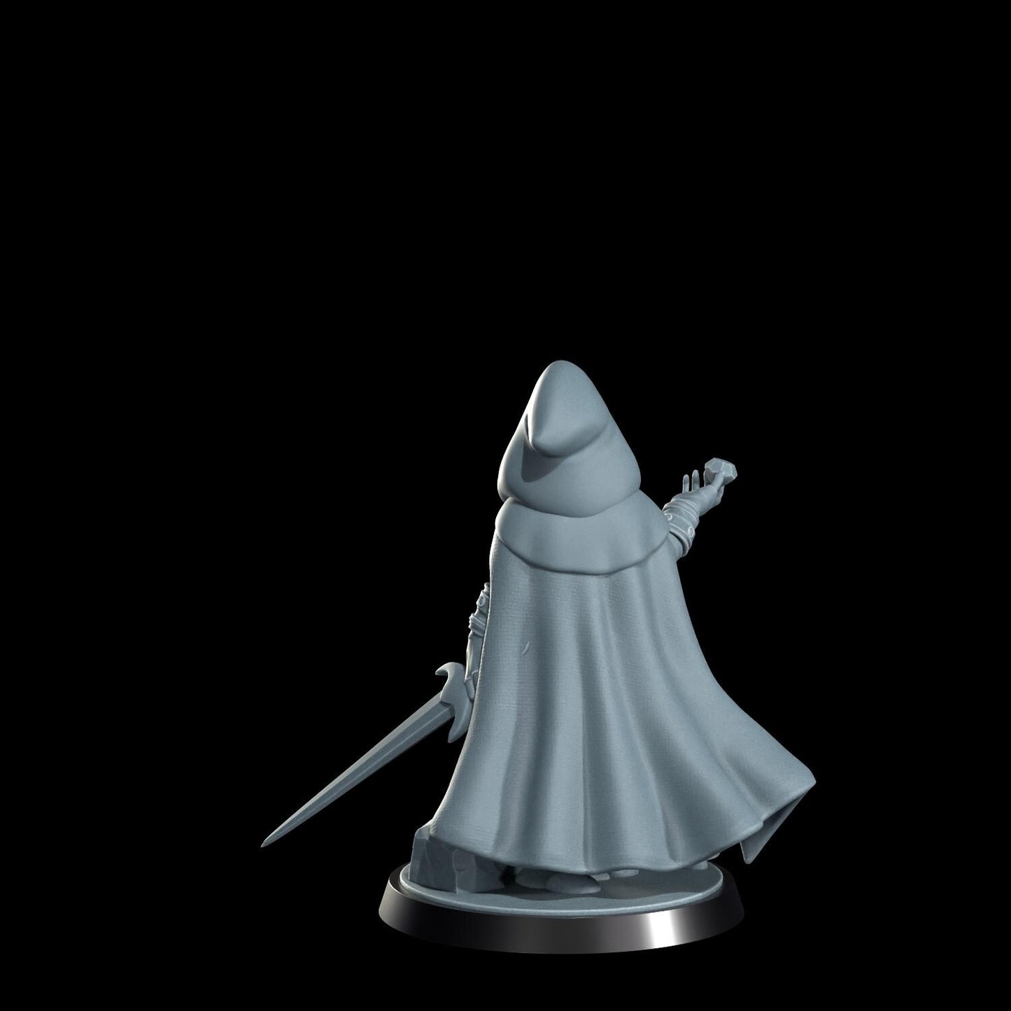 Halfling Rogue Miniature (Alternate Weapon Variations) - Cosmondo - 28mm / 32mm / 36mm / 75mm / 120mm