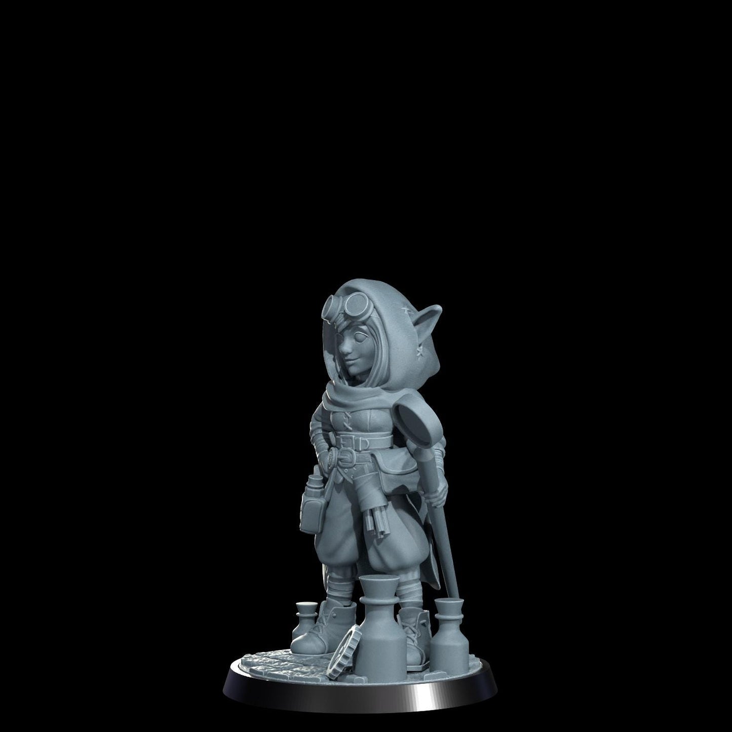 Gnome Artificer Figure (Alternate Weapon Variations) - Cosmondo - 75mm / 120mm