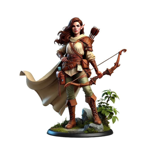 Elven Rogue Miniature (Alternate Weapon Variations) - Cosmondo - 28mm / 32mm / 36mm / 75mm / 120mm