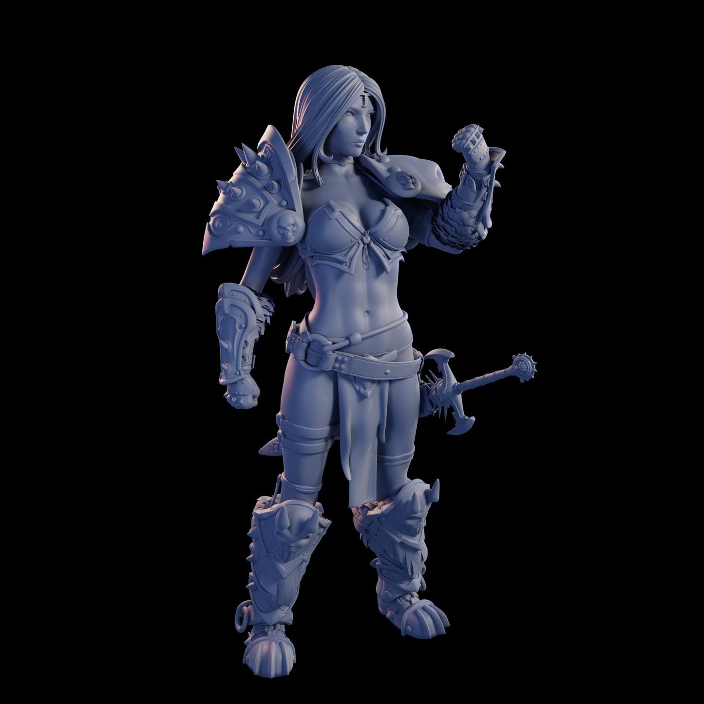 Champion Anya Miniature (Standard & NSFW Variations) - QB Works - 28mm / 32mm / 36mm / 75mm
