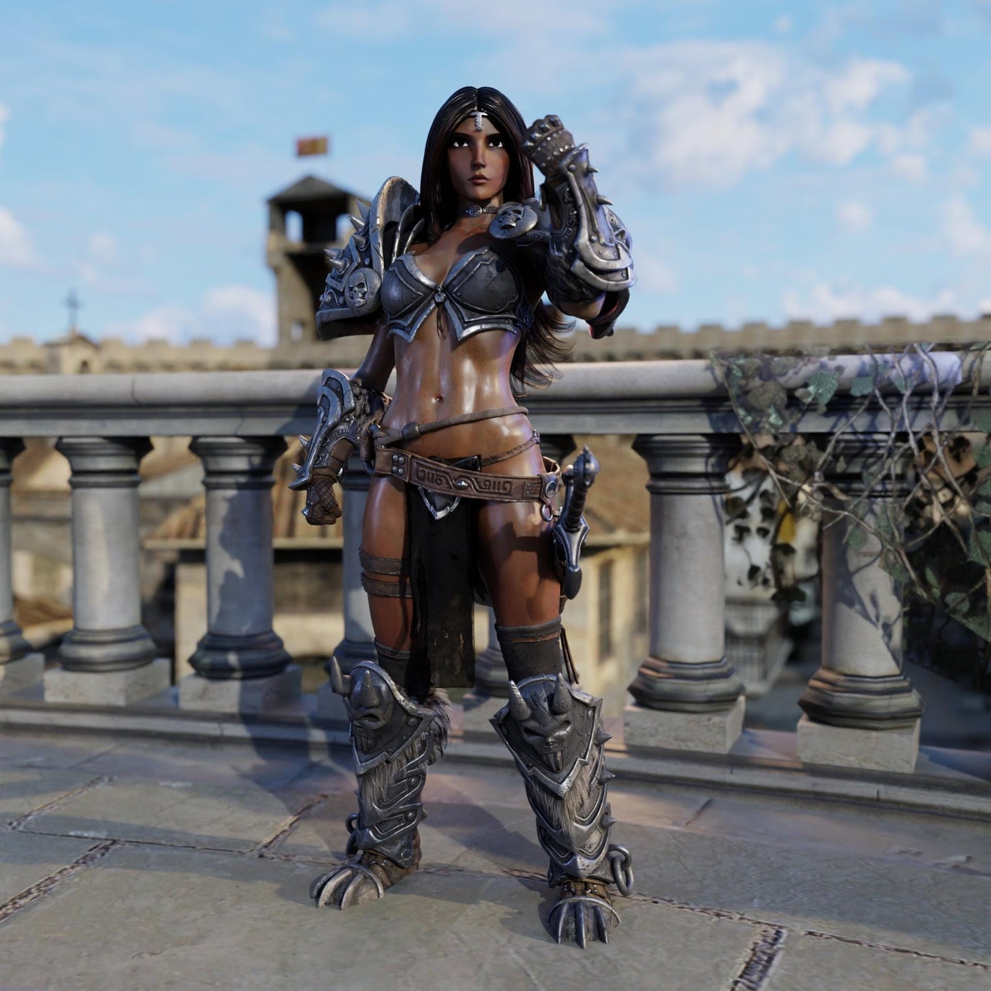 Champion Anya Miniature (Standard & NSFW Variations) - QB Works - 28mm / 32mm / 36mm / 75mm
