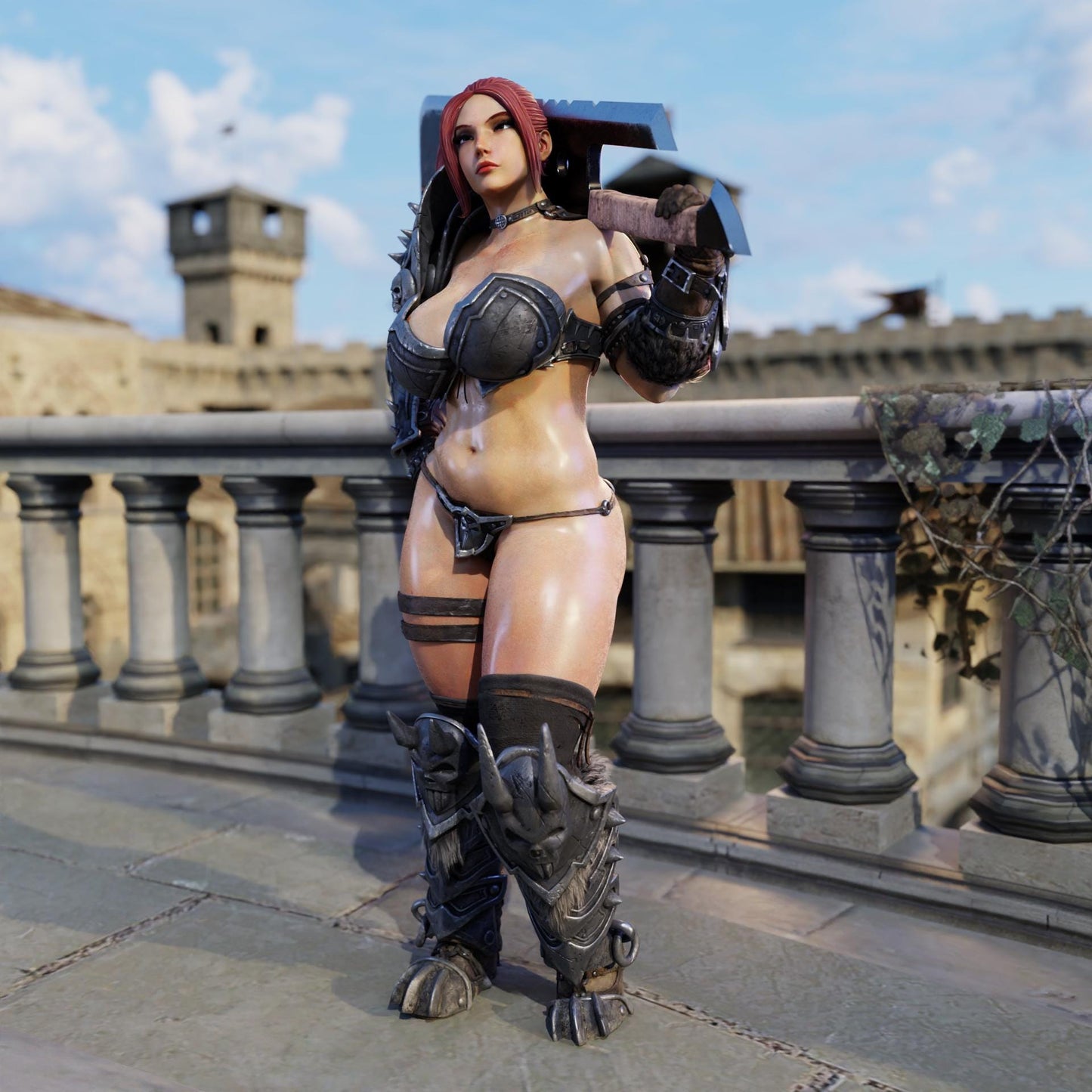 Champion Kara Miniature (Standard & NSFW Variations) - QB Works - 28mm / 32mm / 36mm / 75mm