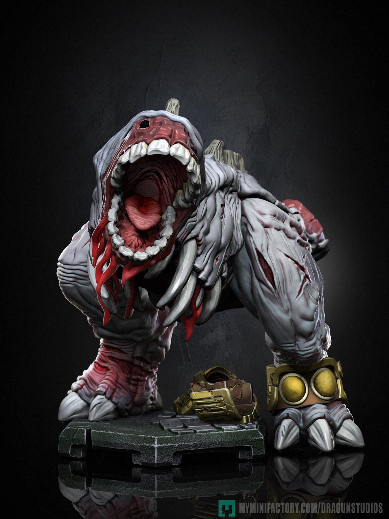 Gergoth Miniature - DraGun Studios - 46mm / 98mm