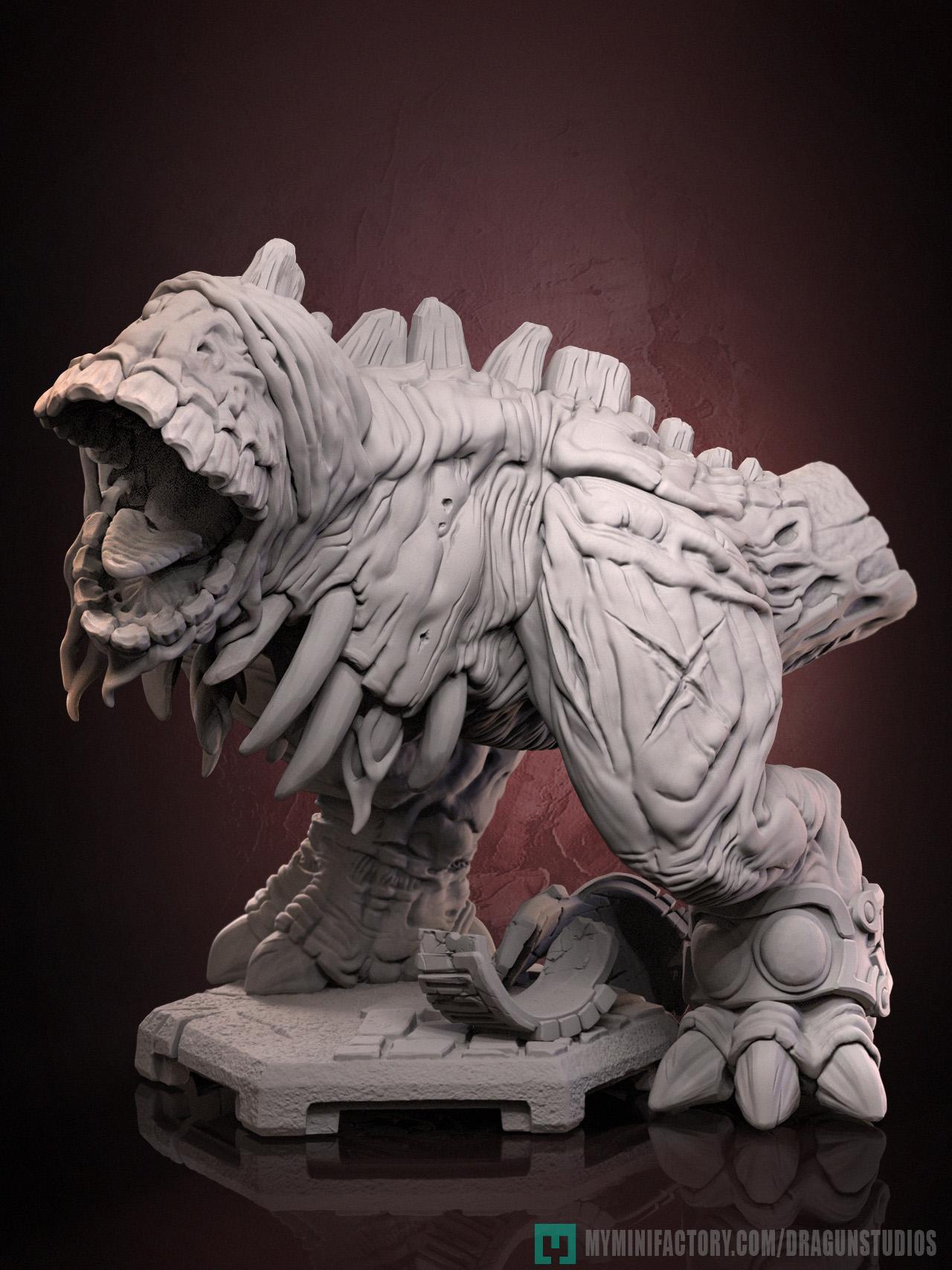 Gergoth Miniature - DraGun Studios - 46mm / 98mm