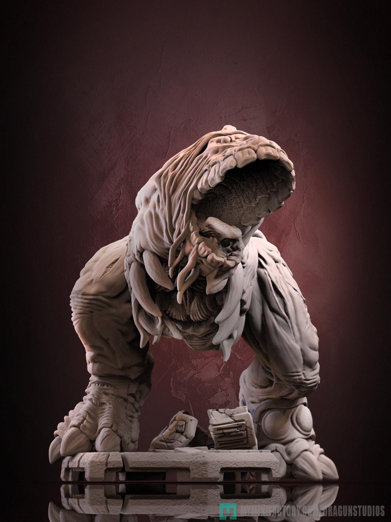 Gergoth Miniature - DraGun Studios - 46mm / 98mm