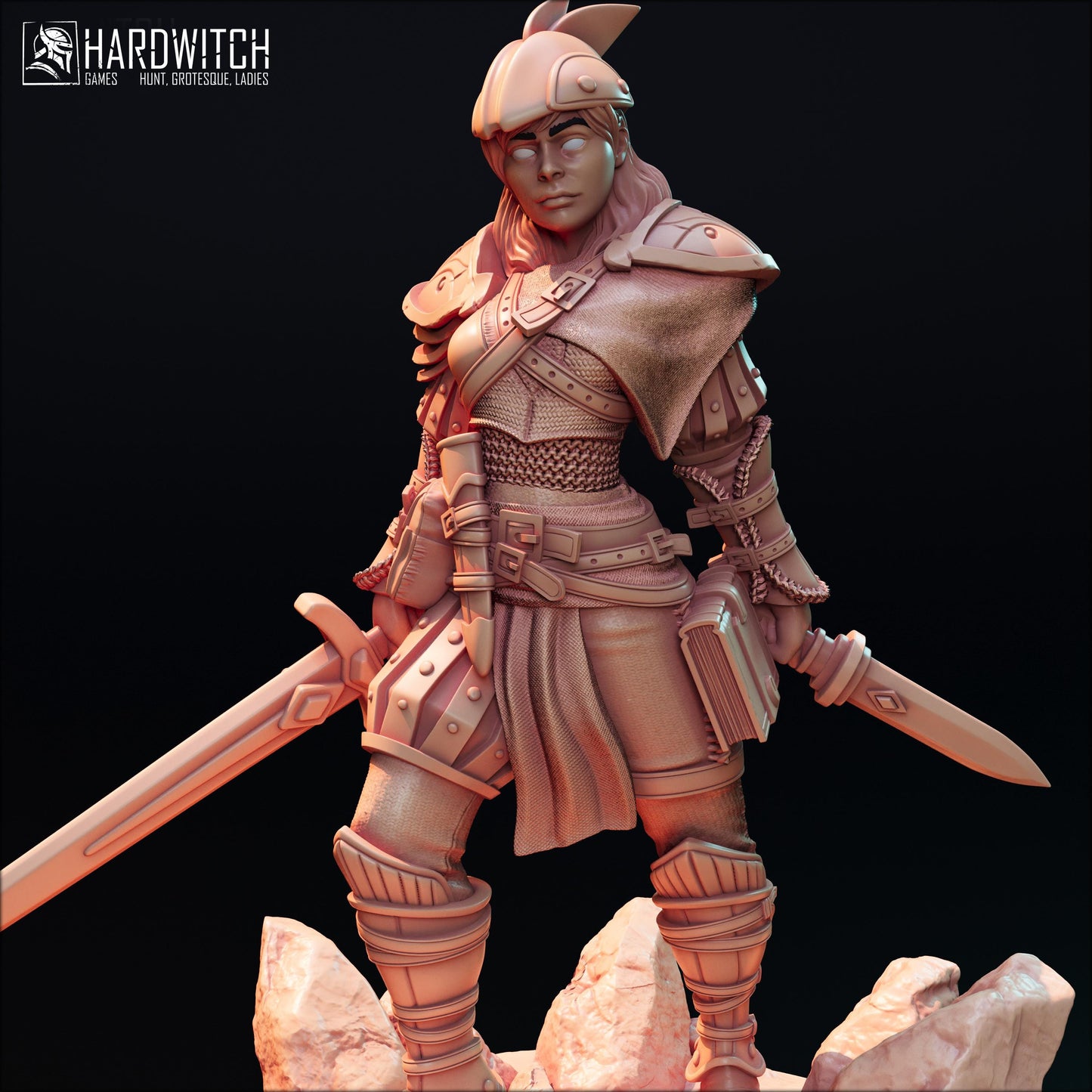 Berta Gatoi Miniature - HardWitch Games - 28mm / 32mm / 36mm / 75mm