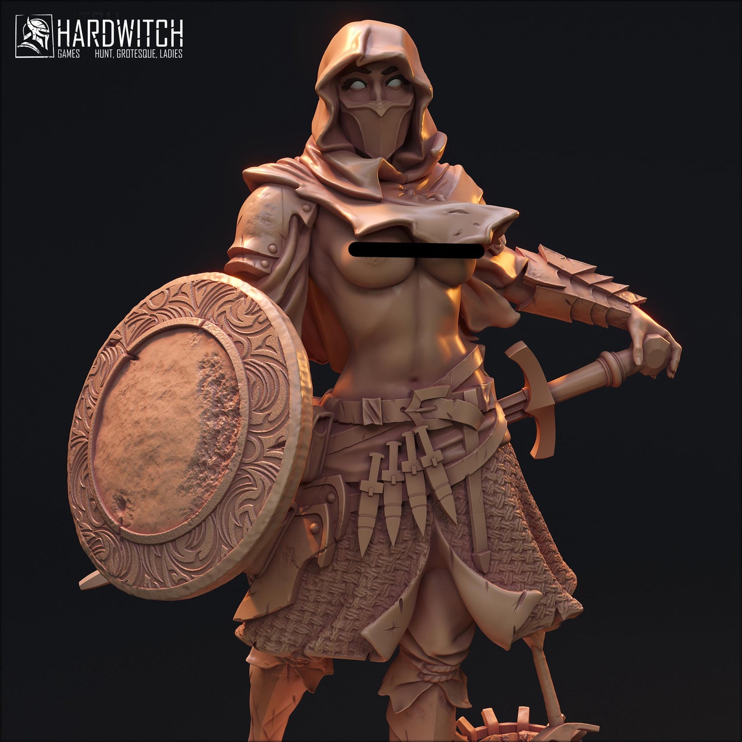 Haffad Sodilad Miniature (Standard & NSFW Variations) - HardWitch Games - 28mm / 32mm / 36mm