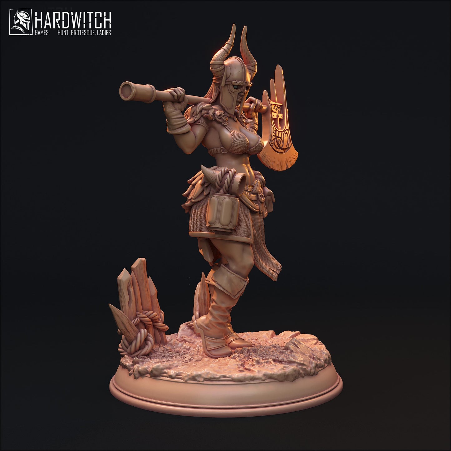 Linda Sabard Miniature (Standard & NSFW Variations) - HardWitch Games - 28mm / 32mm / 36mm