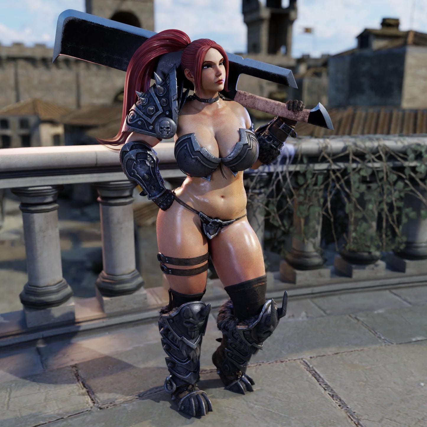 Champion Kara Miniature (Standard & NSFW Variations) - QB Works - 28mm / 32mm / 36mm / 75mm