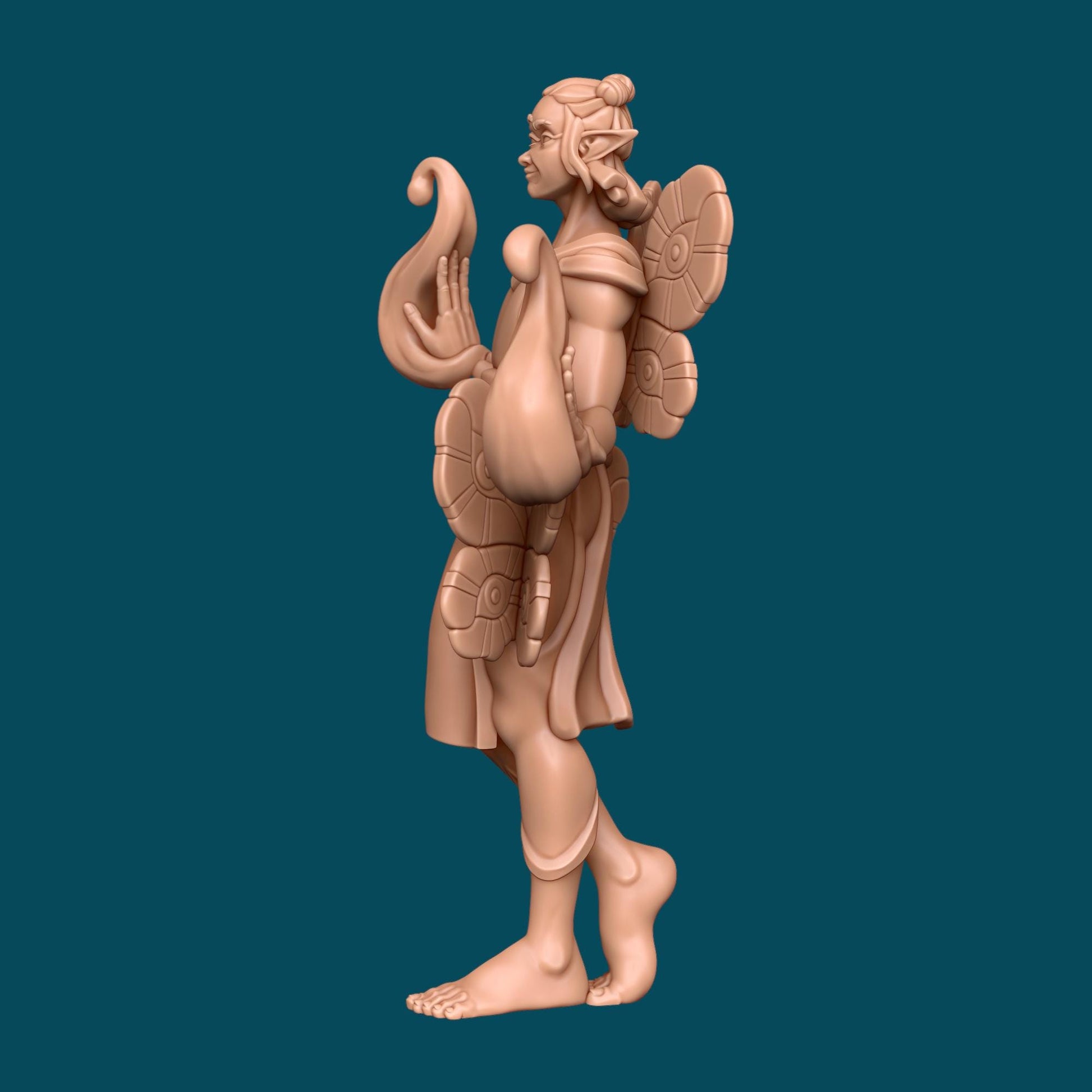 Tres, Fey Mage Miniature - Awkward Penguin’s Minis - 28mm / 32mm / 36mm