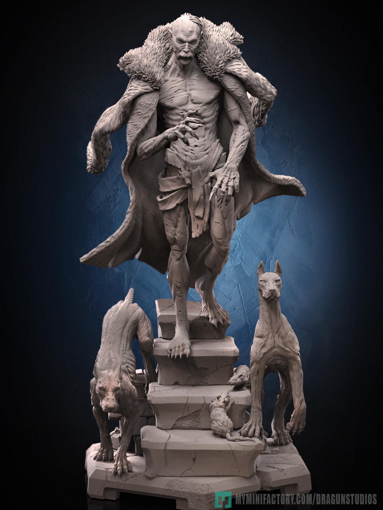 Count Orlok Miniature - DraGun Studios - 70mm / 123mm