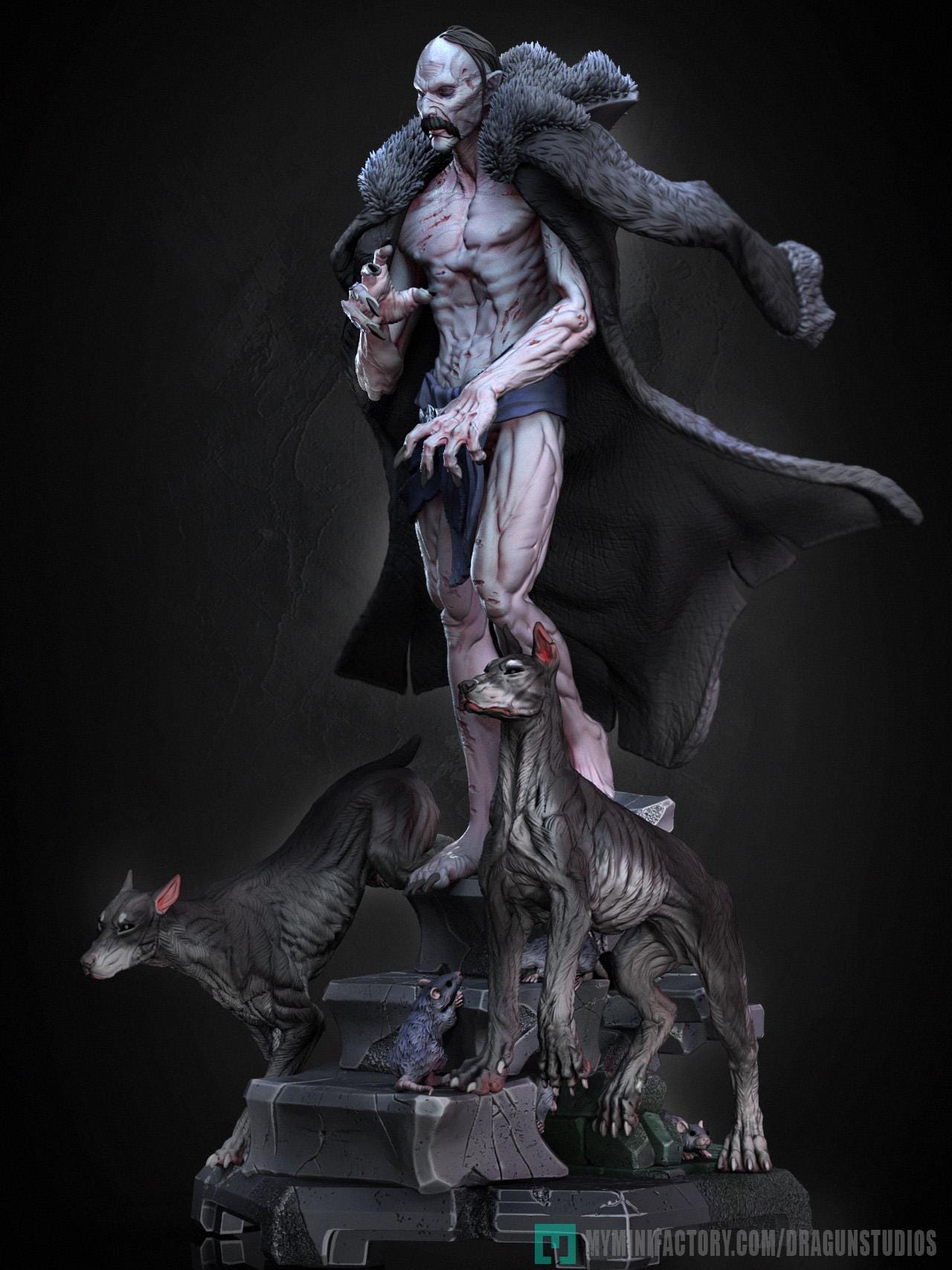 Count Orlok Miniature - DraGun Studios - 70mm / 123mm