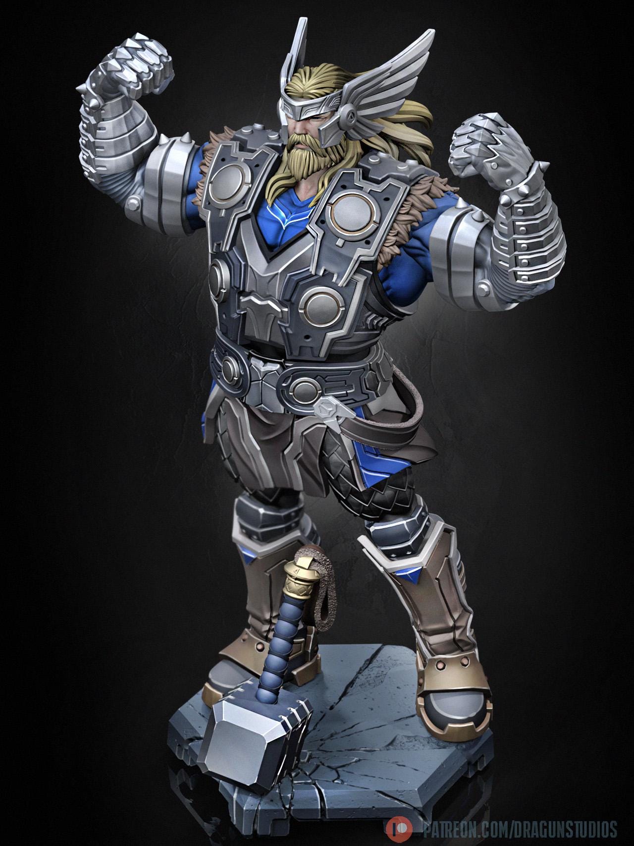 Thunderclap Rival Miniature (2 Variations) - DraGun Studios - 28mm / 32mm / 36mm / 75mm
