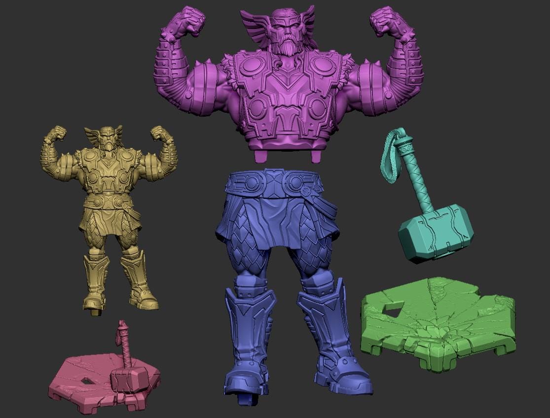 Thunderclap Rival Miniature (2 Variations) - DraGun Studios - 28mm / 32mm / 36mm / 75mm