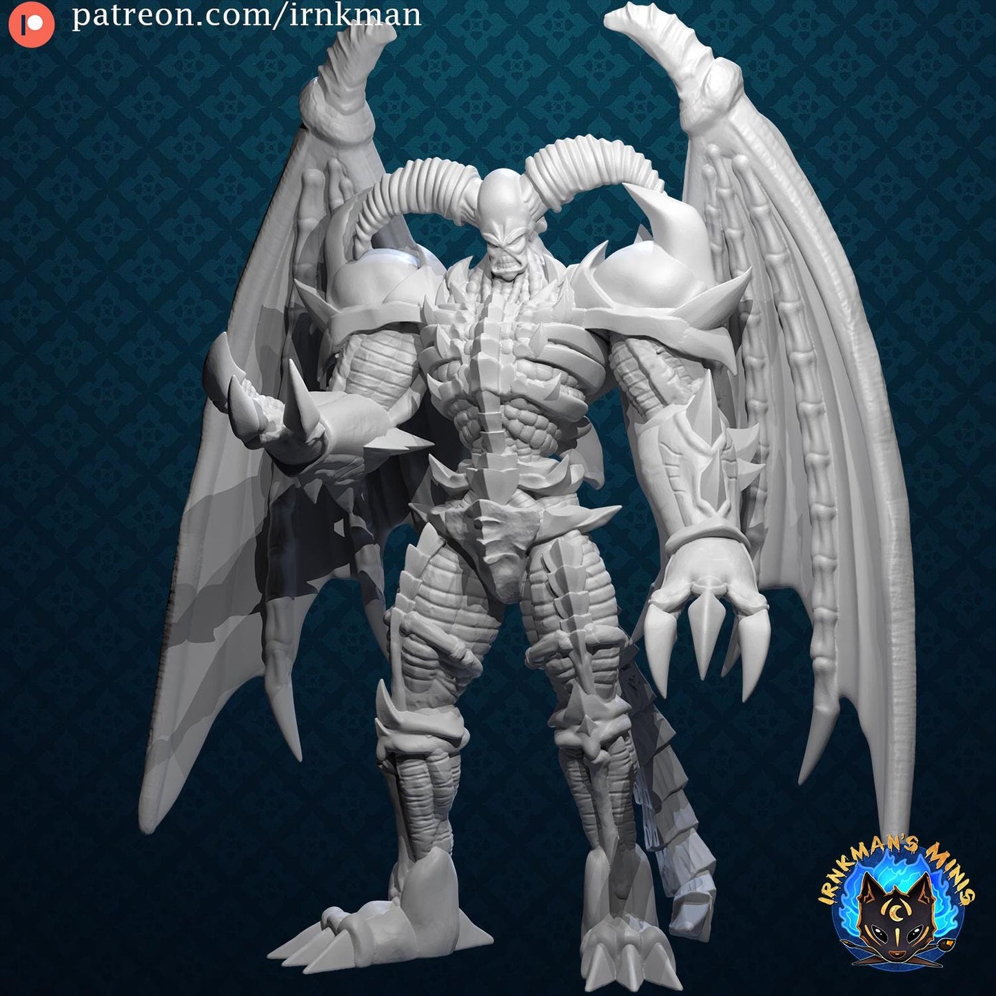 Awakened Archfiend Miniature - Irnkman's Minis - 28mm / 32mm / 36mm