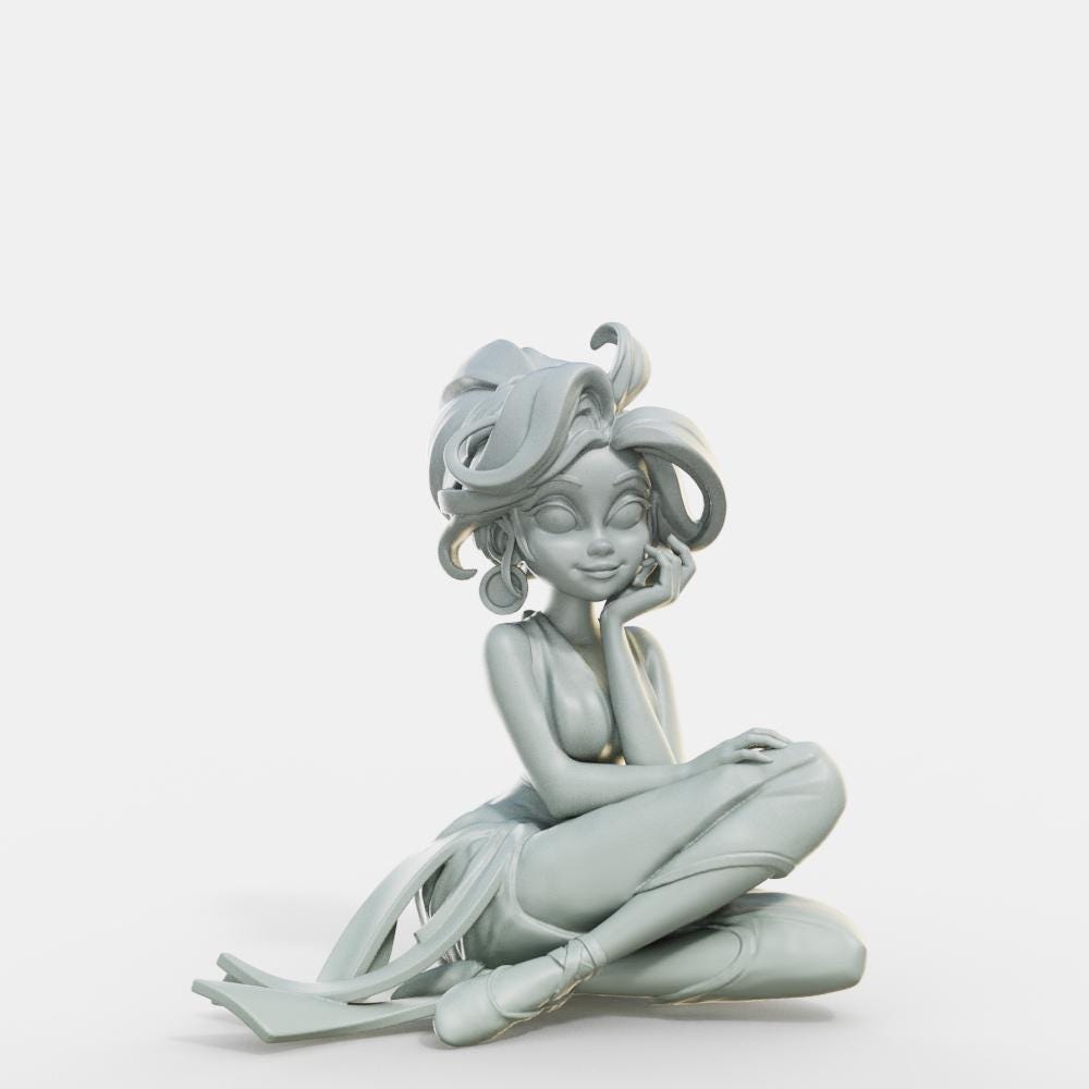 Marvelous Dancer Miniature - Female Miniatures - 28mm / 32mm / 36mm / 75mm