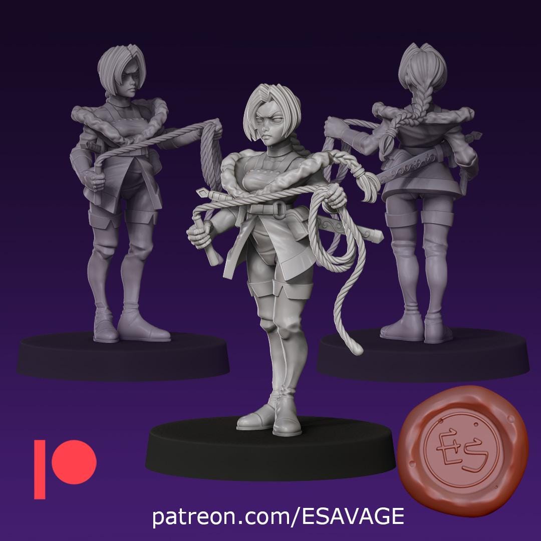 Huntress of Legend Miniature - Ethan Savage Studios - 28mm / 32mm / 36mm / 75mm