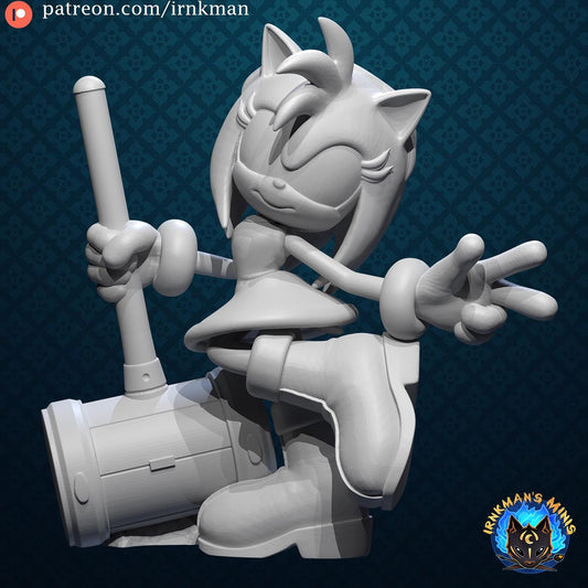 Hammer Hedgehog Miniature - Irnkman's Minis - 28mm / 32mm / 36mm