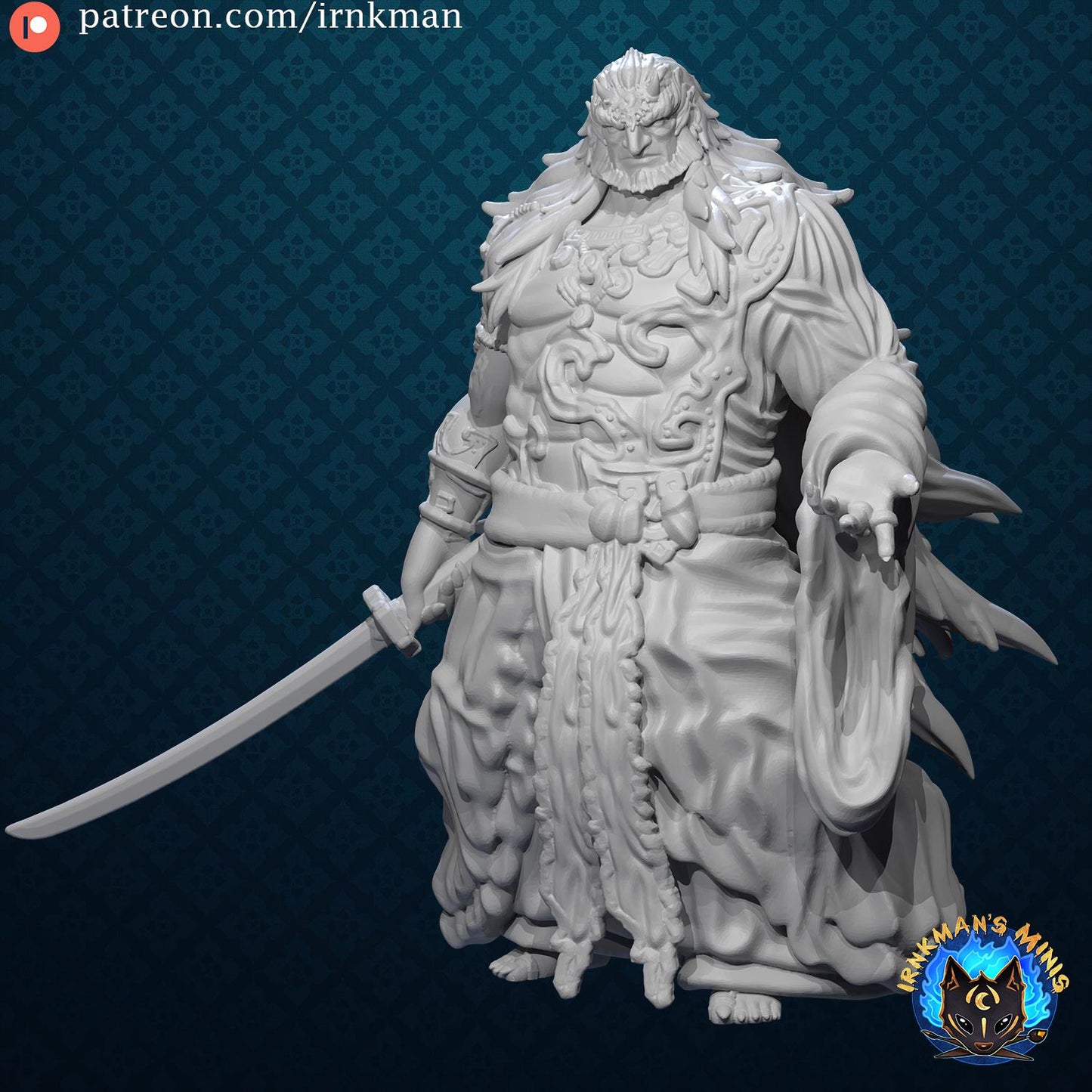 Demon King Miniature - Irnkman's Minis - 28mm / 32mm / 36mm
