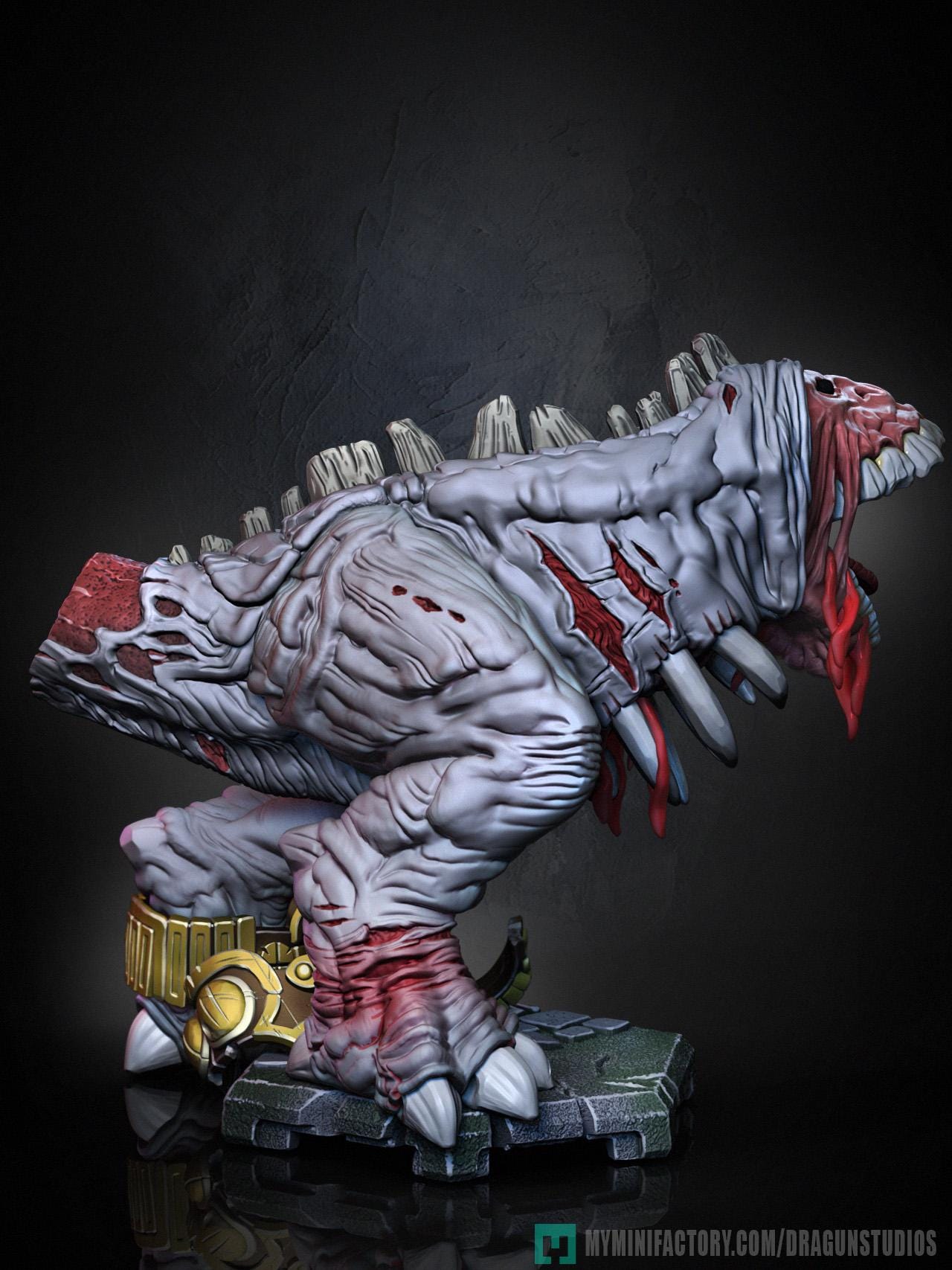 Gergoth Miniature - DraGun Studios - 46mm / 98mm