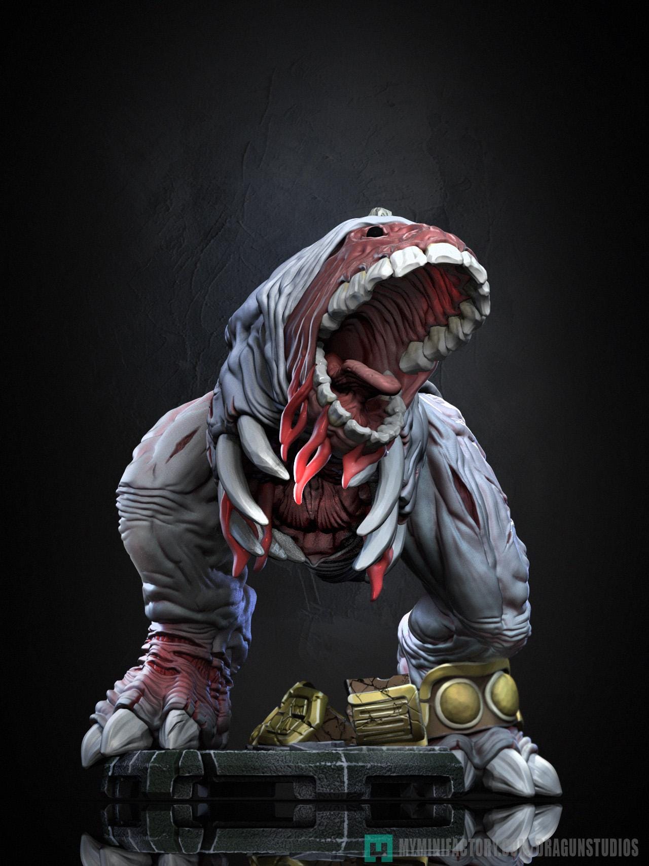 Gergoth Miniature - DraGun Studios - 46mm / 98mm