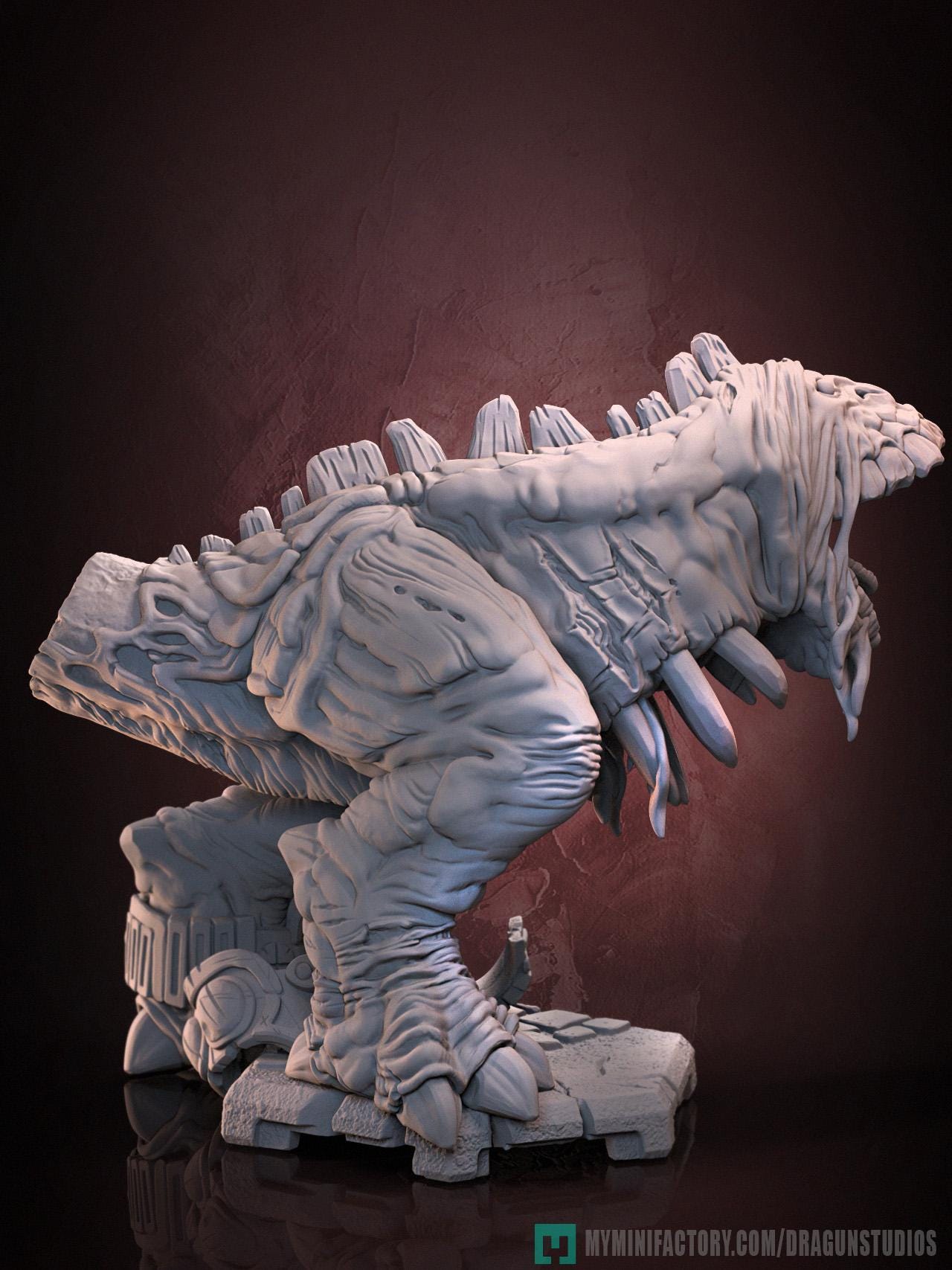 Gergoth Miniature - DraGun Studios - 46mm / 98mm