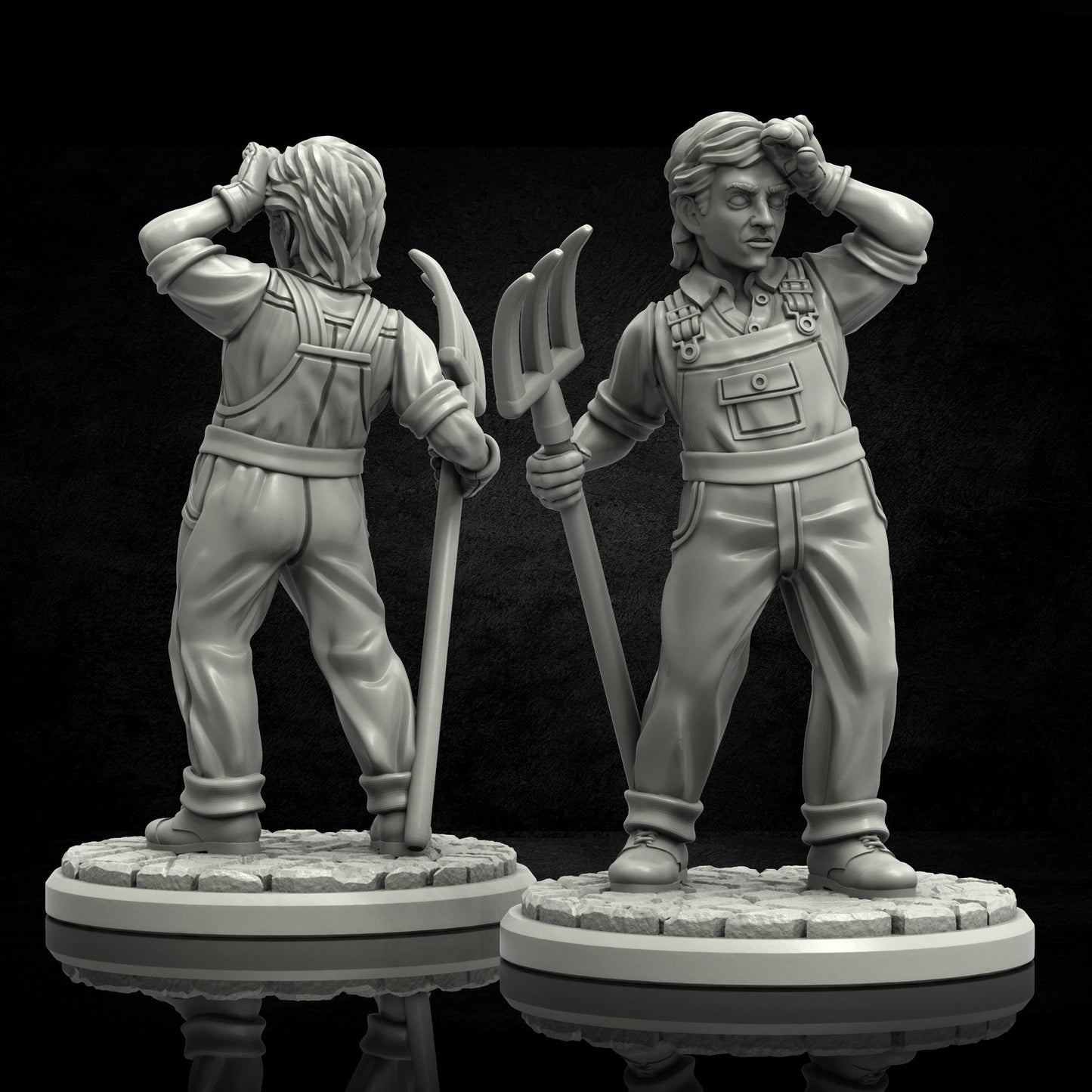 Farmhand Miniature - Adaevy Creations - 28mm / 32mm / 36mm