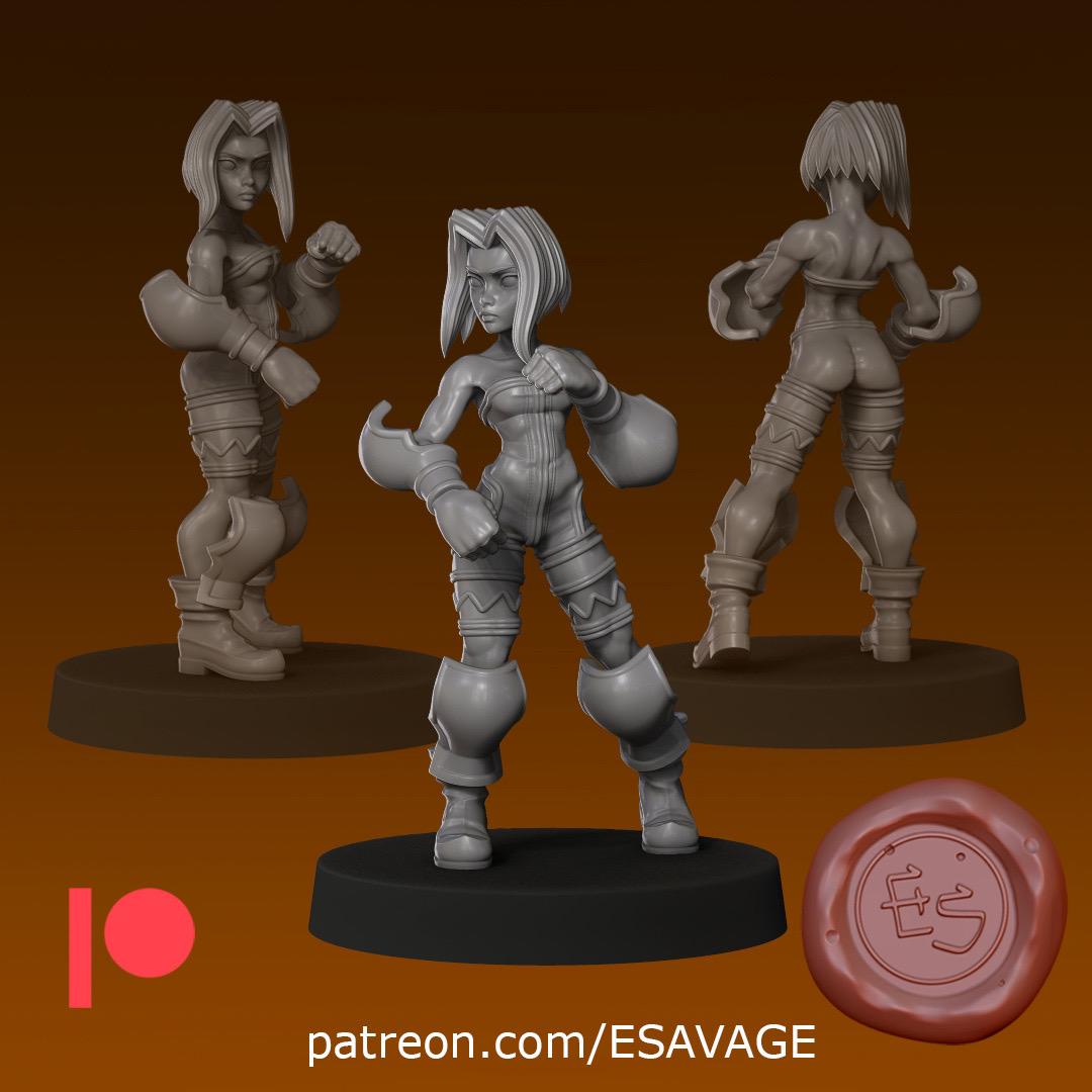 Monk Miniature - Ethan Savage Studios - 28mm / 32mm / 36mm