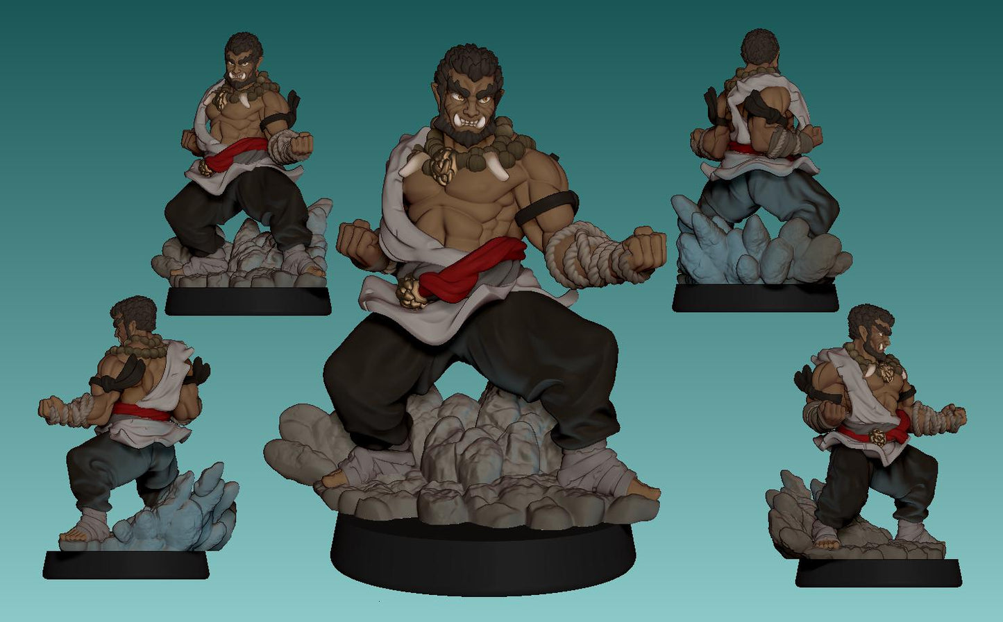 Pummzo, Reaching Fist Miniature - LPOMC - 28mm / 32mm / 36mm / 75mm