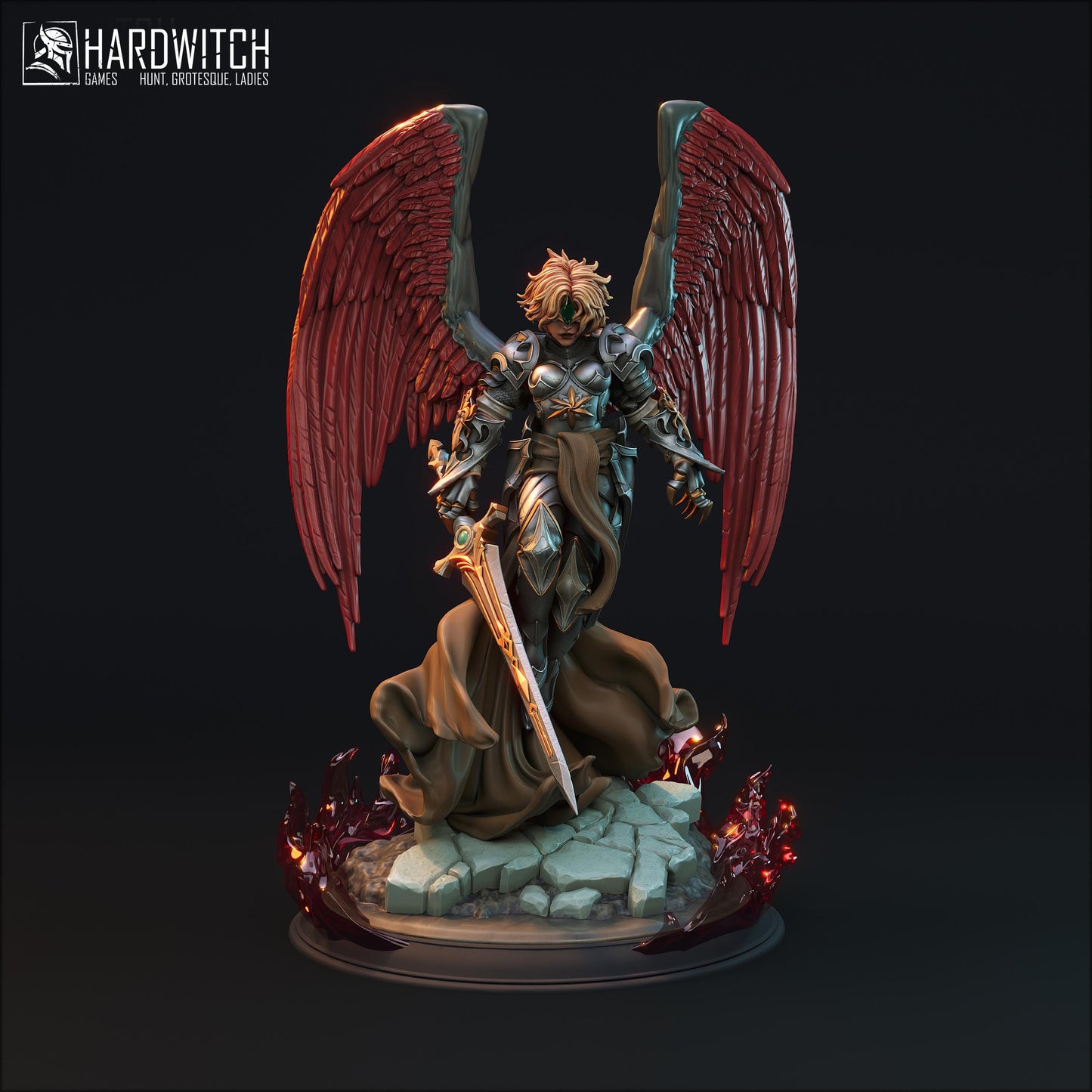 Alafuriel Minos Miniature - HardWitch Games - 28mm / 32mm / 36mm / 75mm