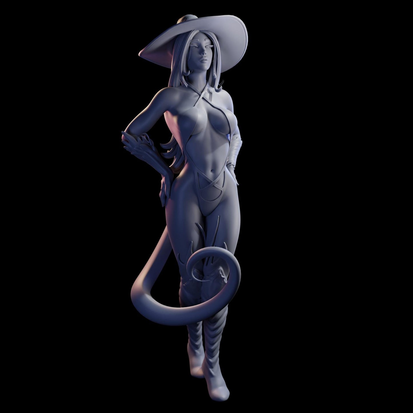 Witch of Desire Irys Miniature - 28mm / 32mm / 36mm / 75mm - Standard & NSFW Variations - QB Works