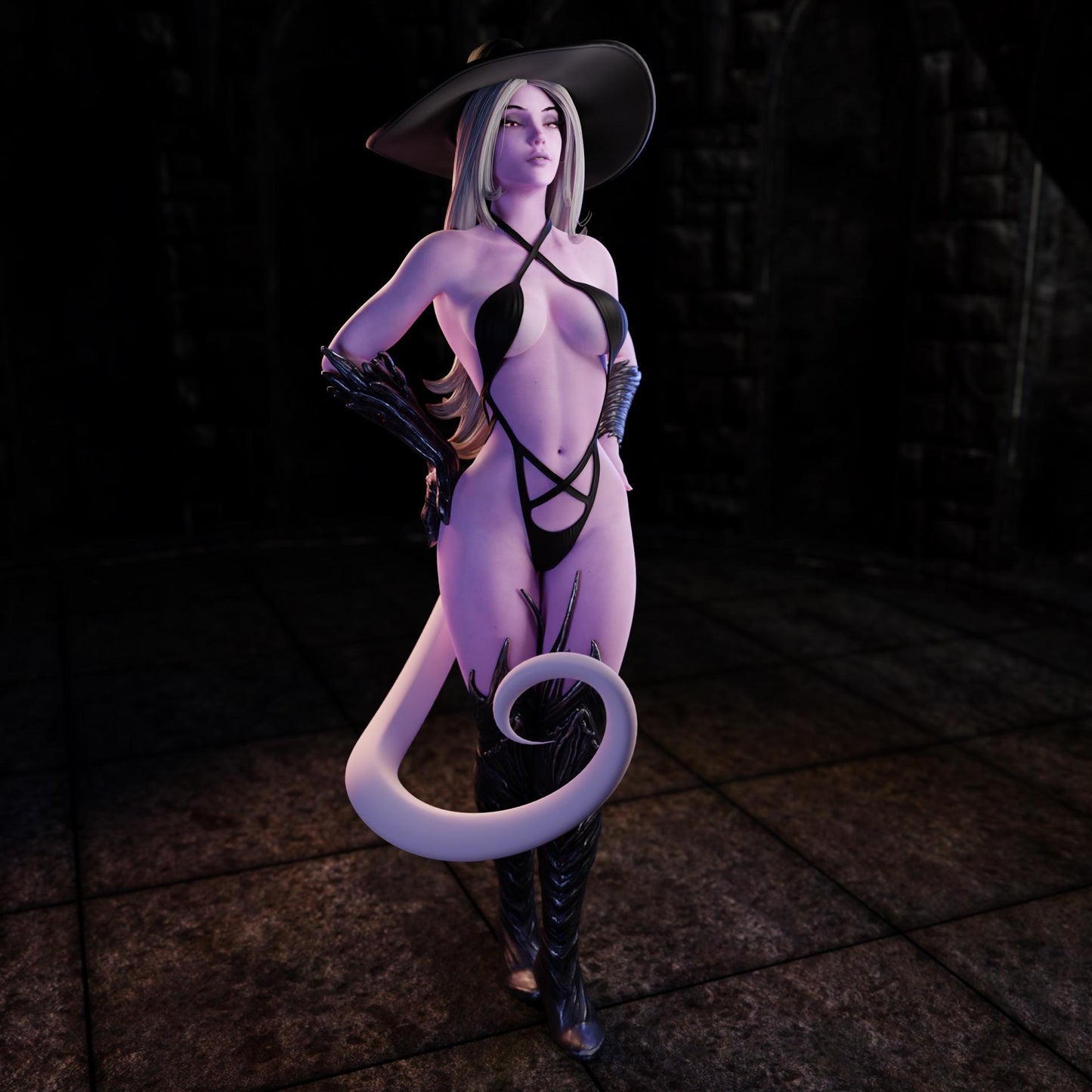 Witch of Desire Irys Miniature - 28mm / 32mm / 36mm / 75mm - Standard & NSFW Variations - QB Works