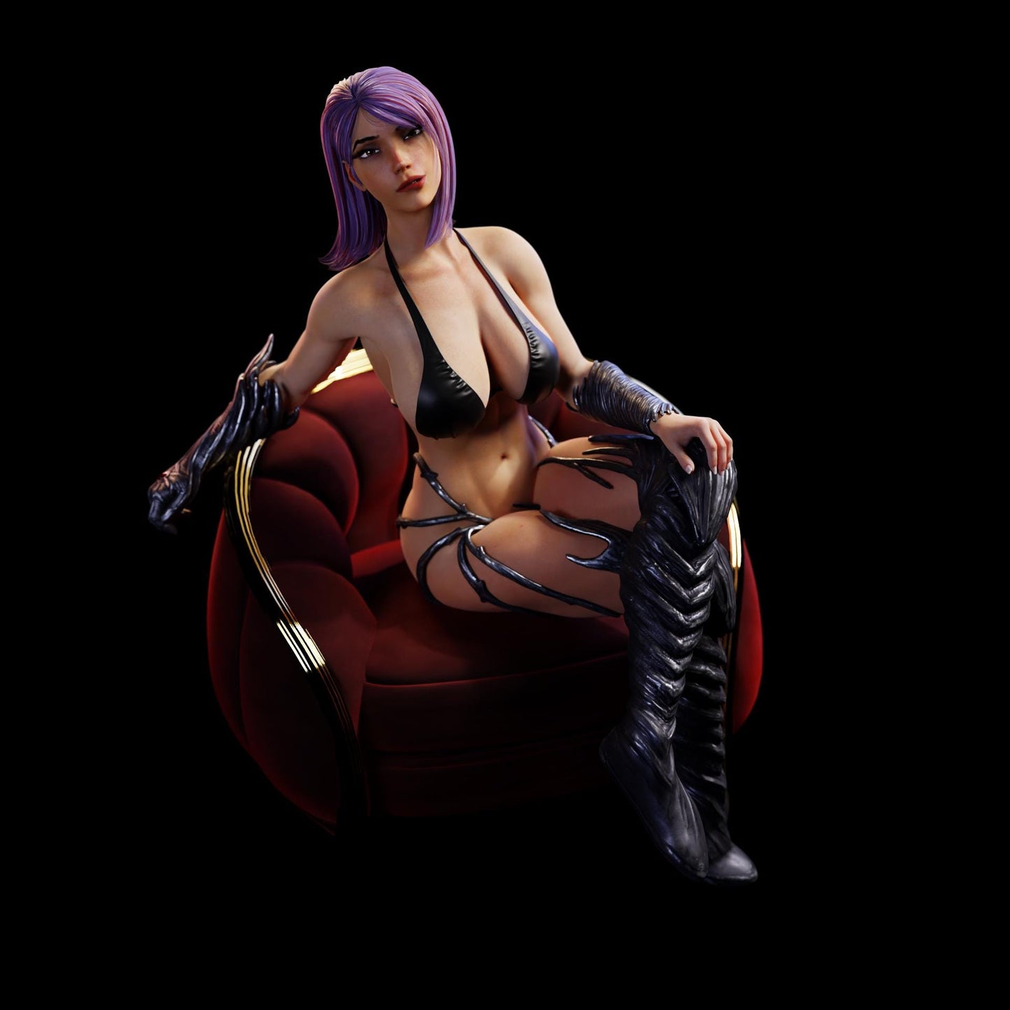 Witch of Desire Lira Miniature - 28mm / 32mm / 36mm / 75mm - Standard & NSFW Variations - QB Works