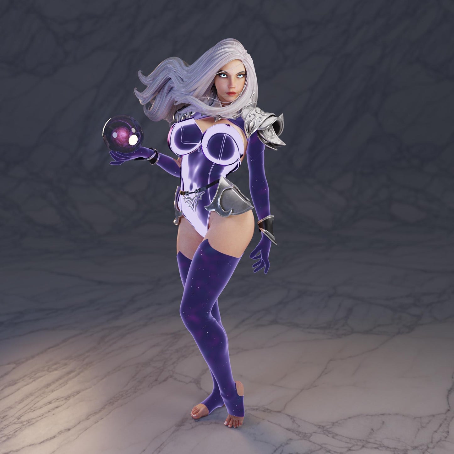 Celestial Oracle Miniature - 28mm / 32mm / 36mm / 75mm - Standard & NSFW Variations - QB Works