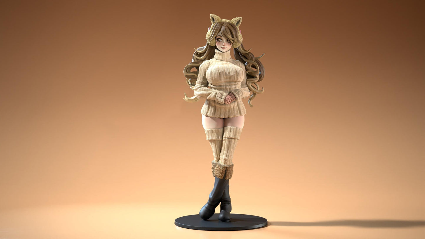Waifumon Eva Figure - 160mm - Standard, Shiny, and NSFW Variations - Resin Printed - Siryll Art