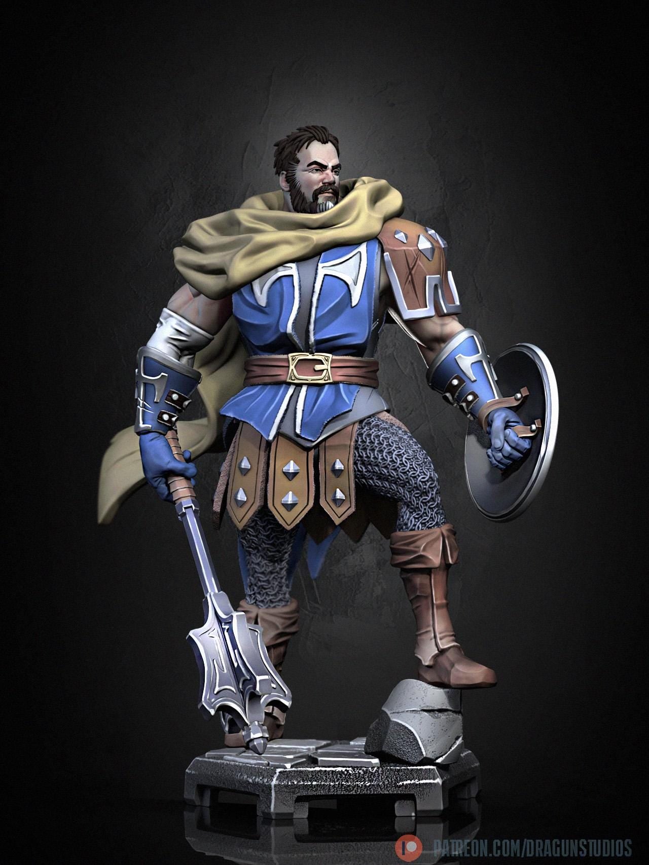 Greldon Miniature - DraGun Studios - 28mm / 32mm / 36mm / 75mm