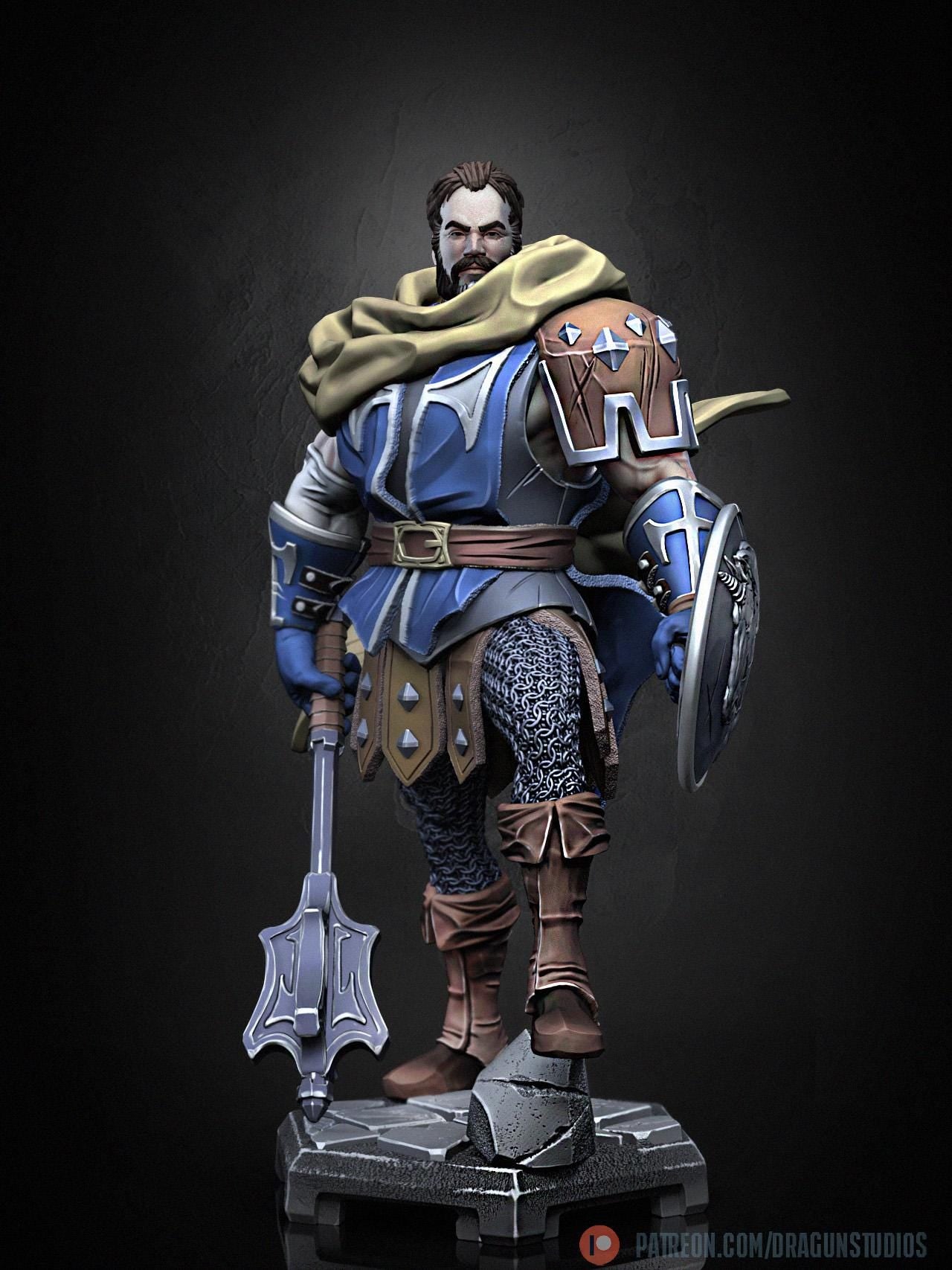 Greldon Miniature - DraGun Studios - 28mm / 32mm / 36mm / 75mm