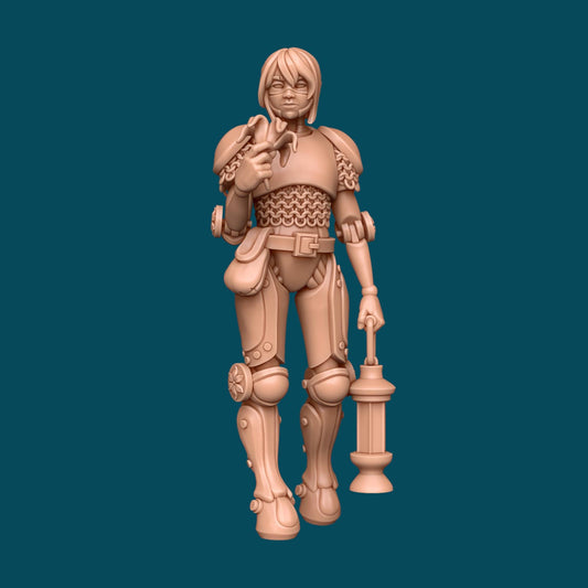 Magpie, Mechanical Girl Miniature - 28mm / 32mm / 36mm - Awkward Penguin’s Minis