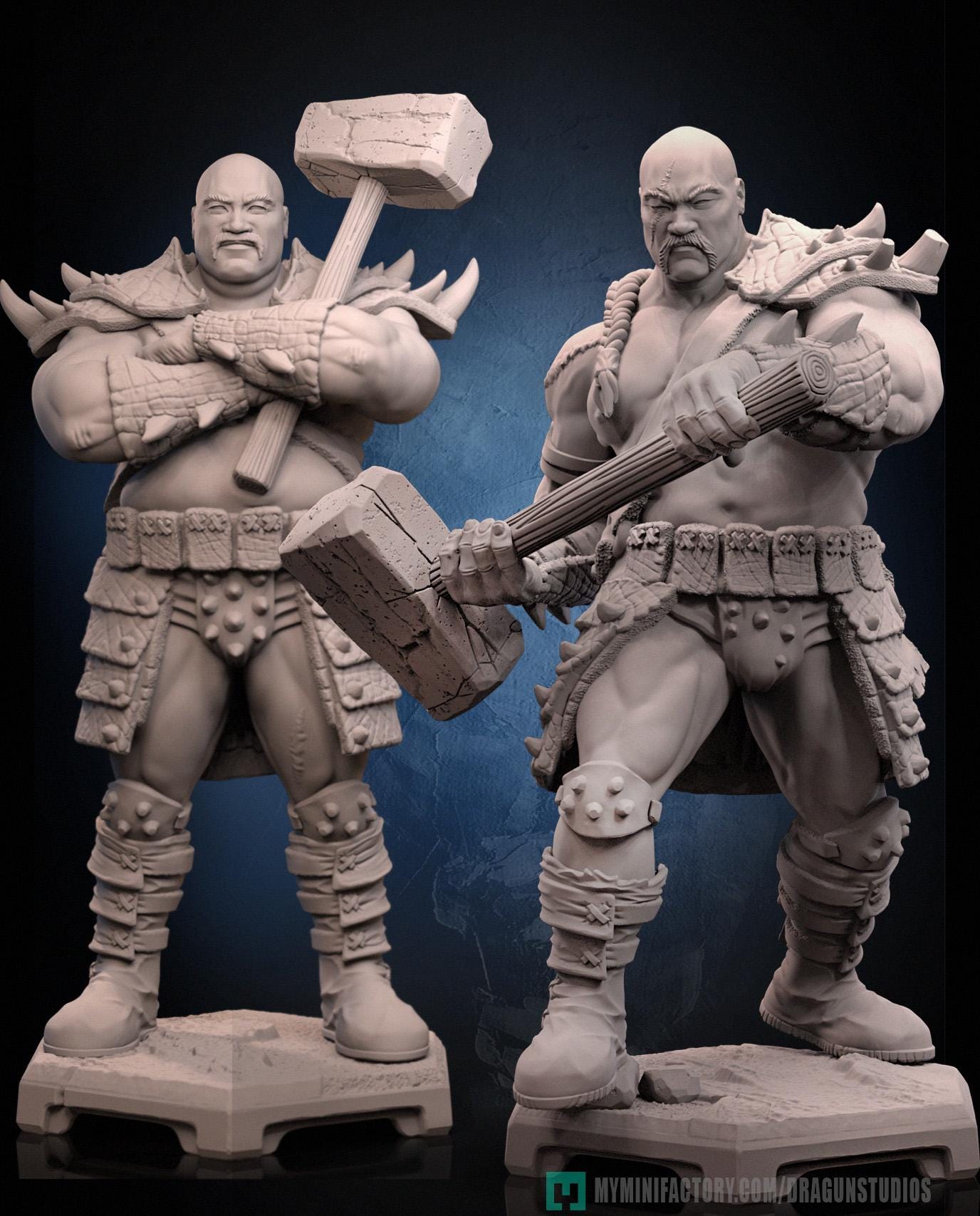 Bad Brothers Miniatures - 55mm Height / 90mm Height - DraGun Studios