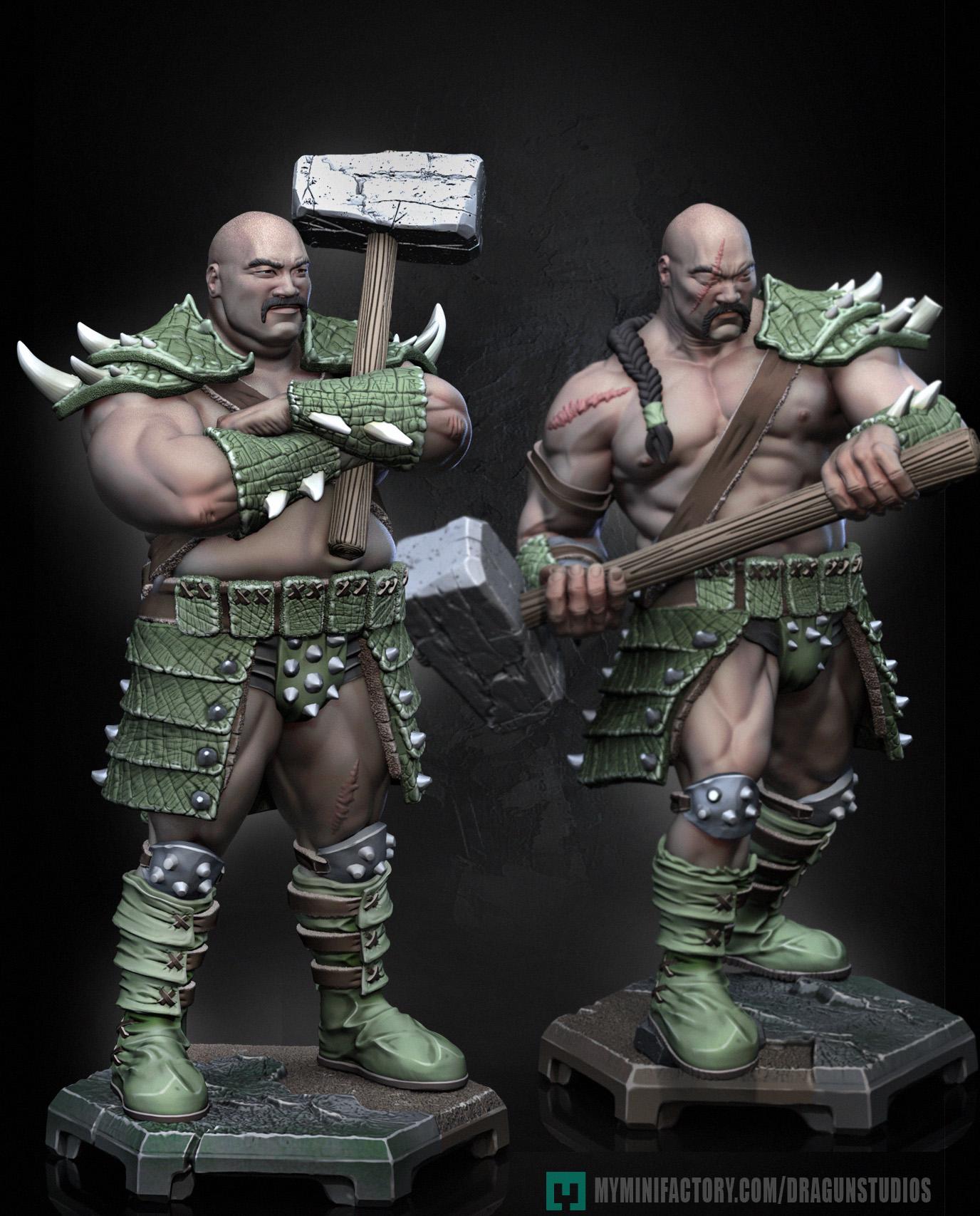 Bad Brothers Miniatures - 55mm Height / 90mm Height - DraGun Studios