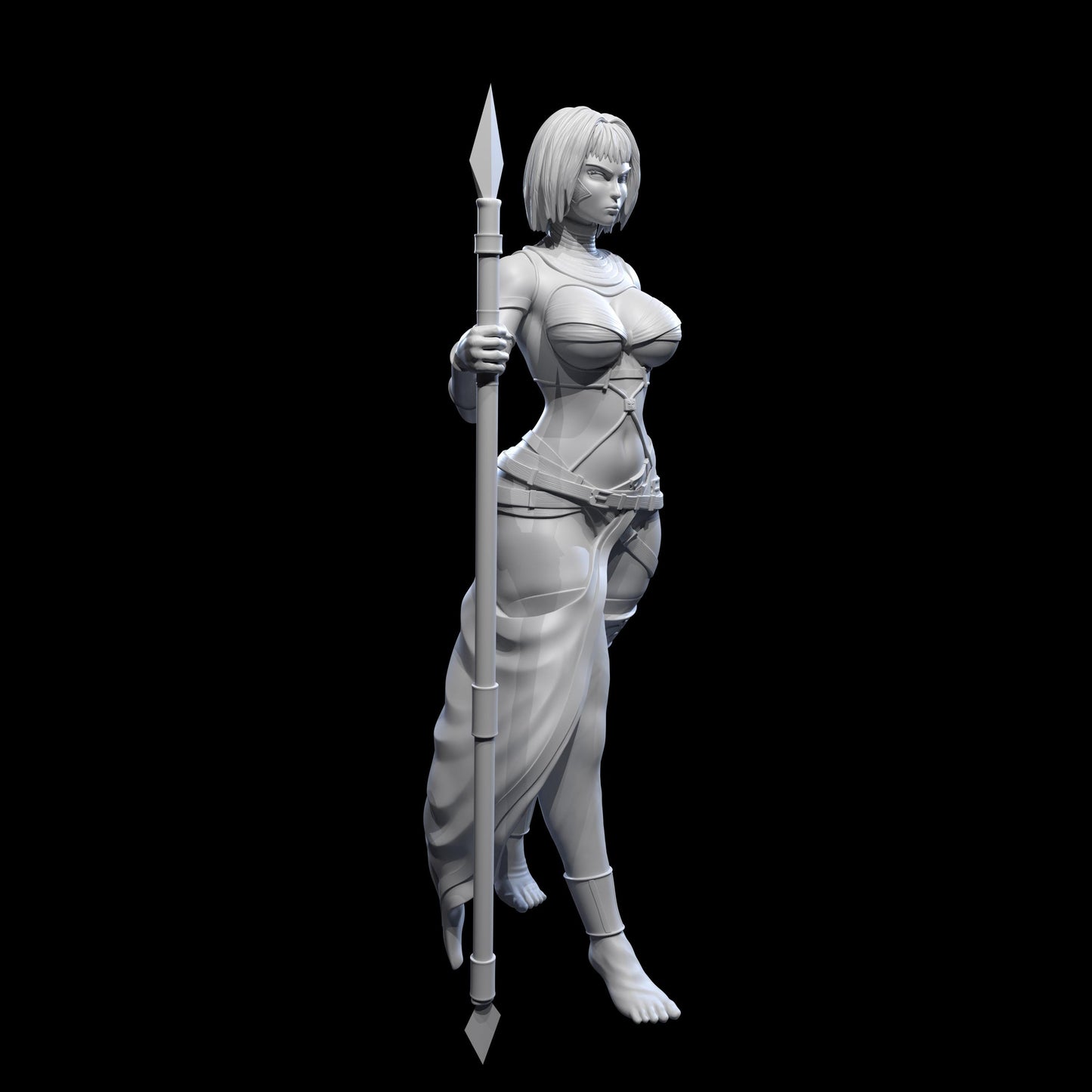 Tahira Stormborn Miniature - 28mm / 32mm / 36mm - Standard & NSFW Variations - Lily's Minis - Resin Printed Miniature