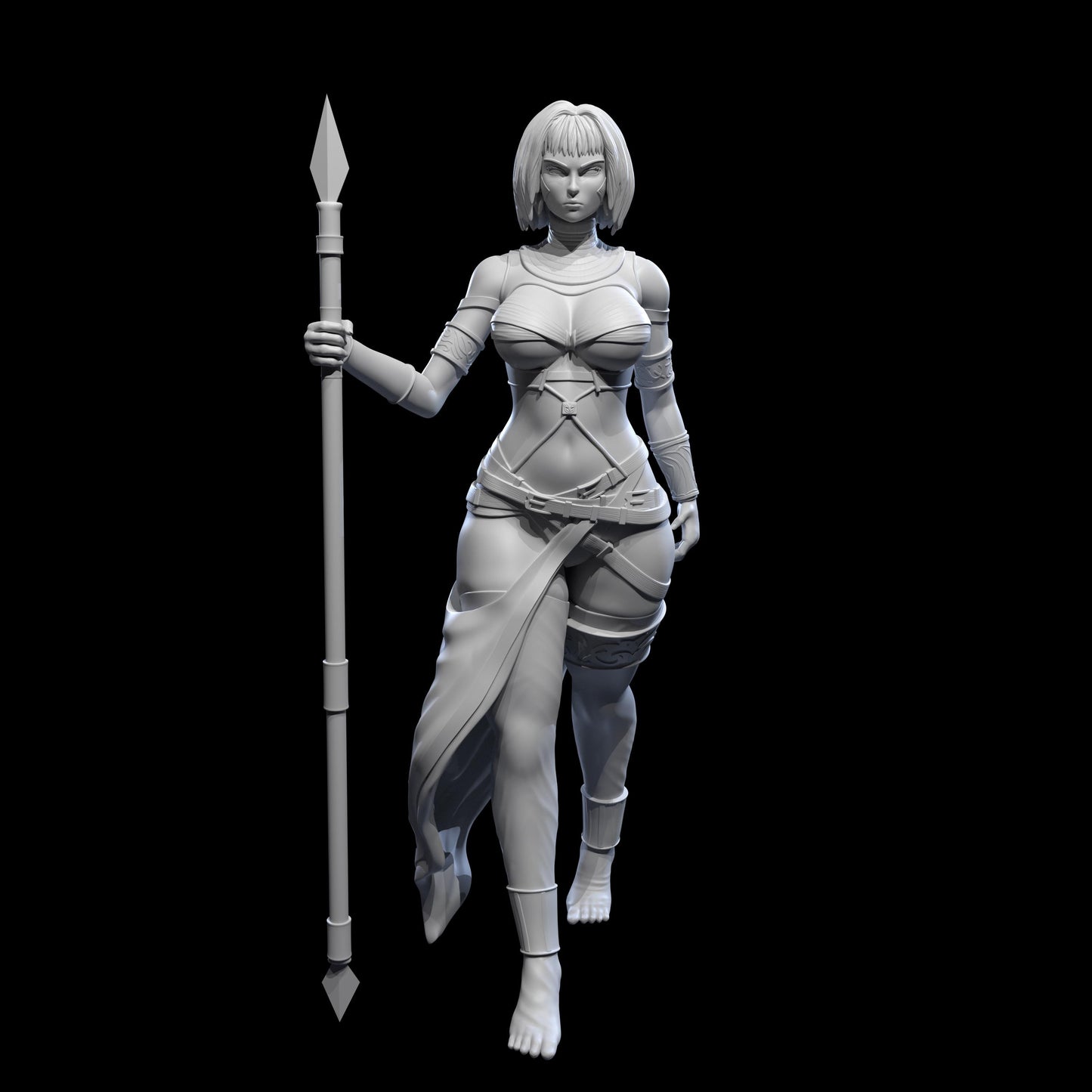 Tahira Stormborn Miniature - 28mm / 32mm / 36mm - Standard & NSFW Variations - Lily's Minis - Resin Printed Miniature